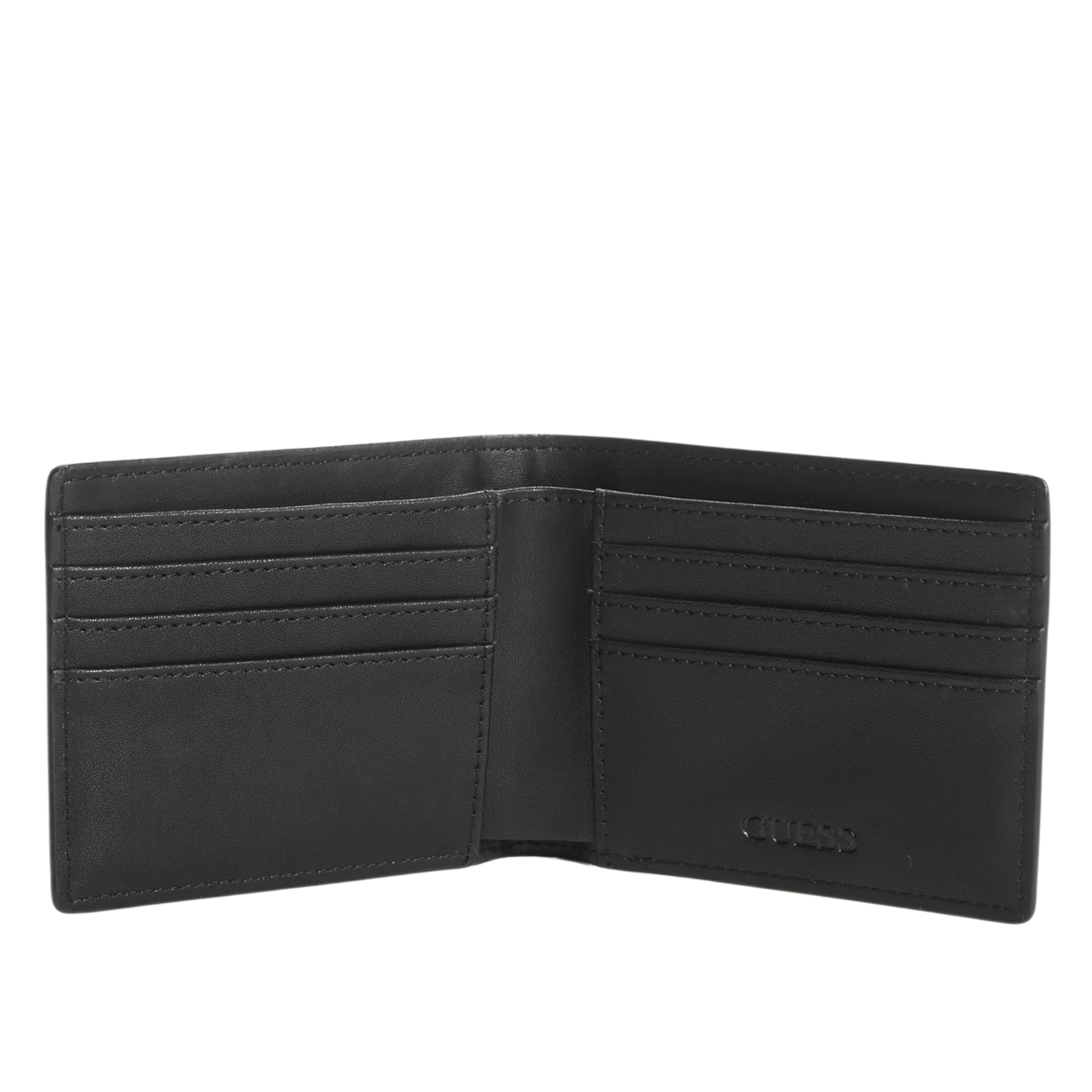 Guess Men Debossed Wallet & Airpod Case Gift Set - Black