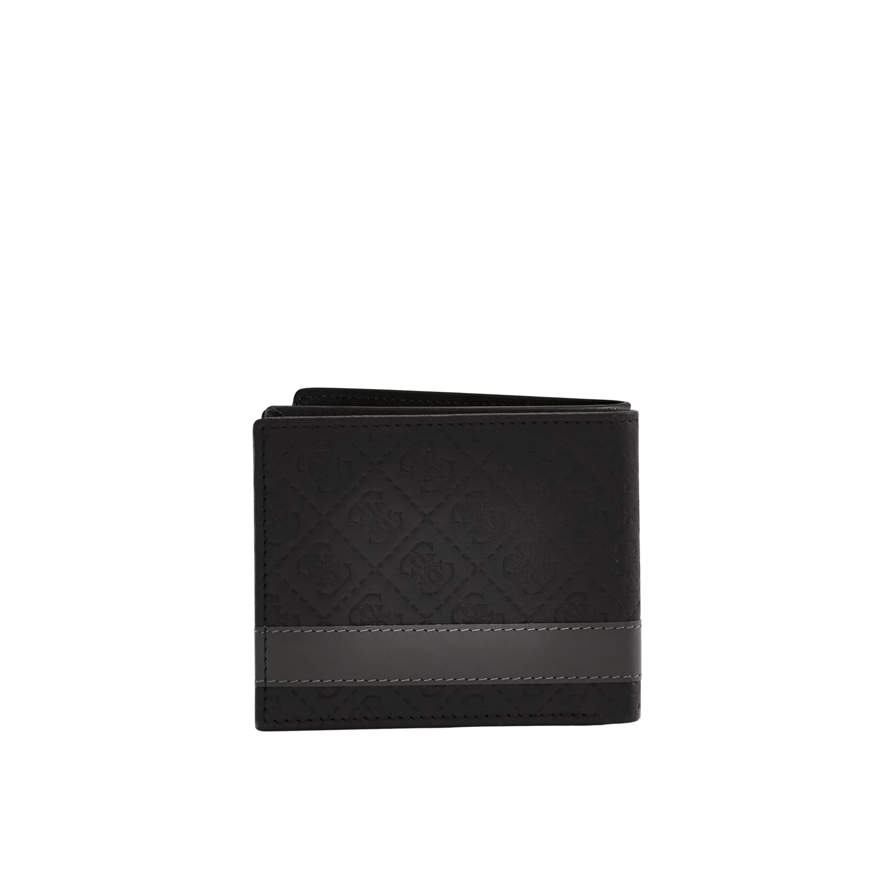 Guess Men Mesa Quattro G Billfold Wallet - Black Grey