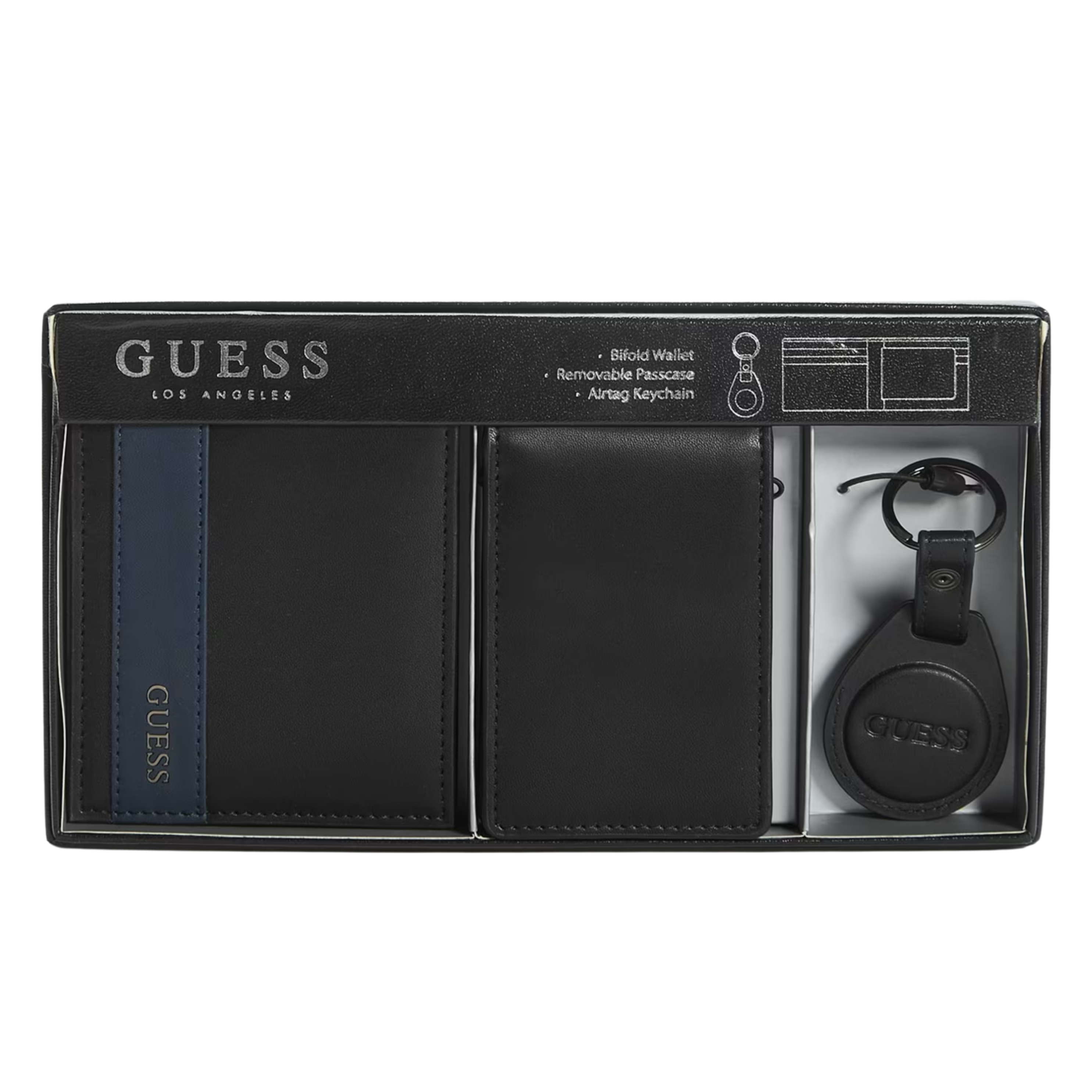 Guess Men Faux-Leather Gift Set - Black