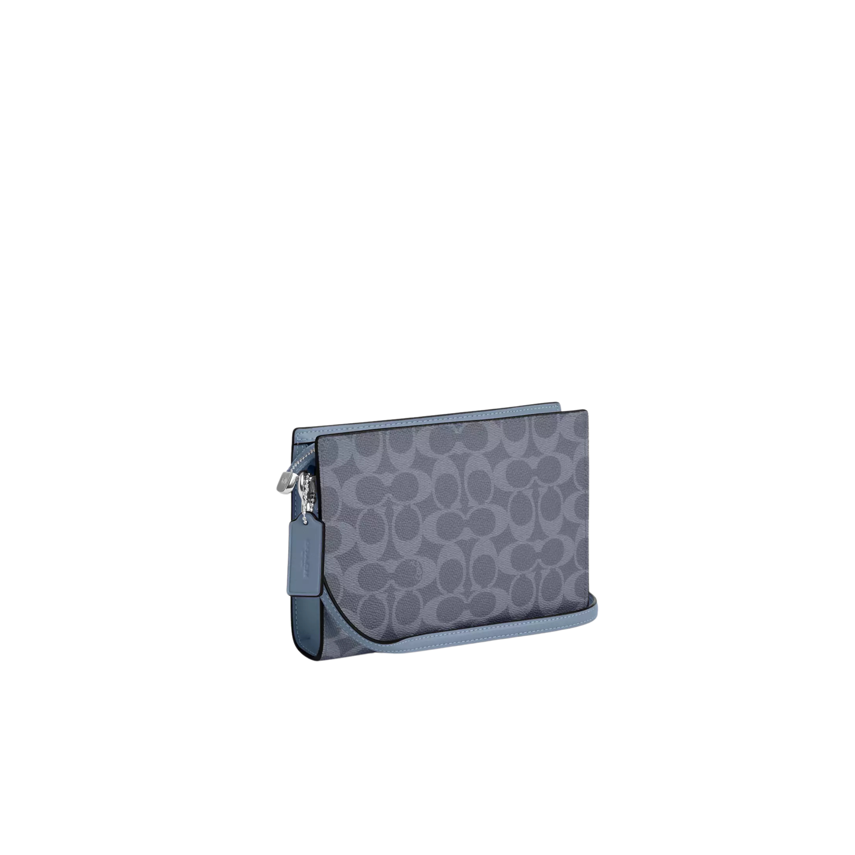 COACH Women Slim Crossbody Bag - Silver Chambray