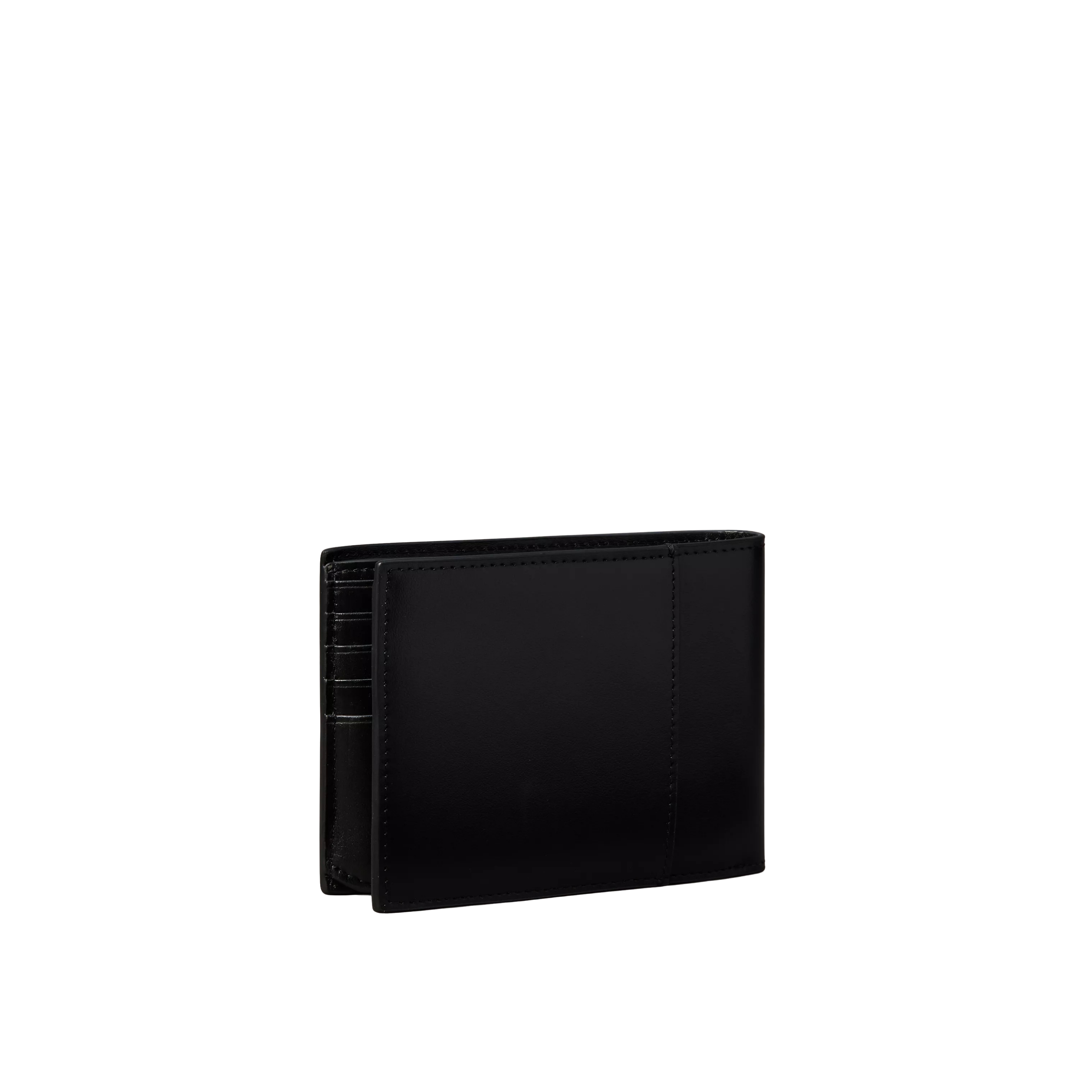 Calvin Klein Men Raised Logo Trifold Wallet - Black