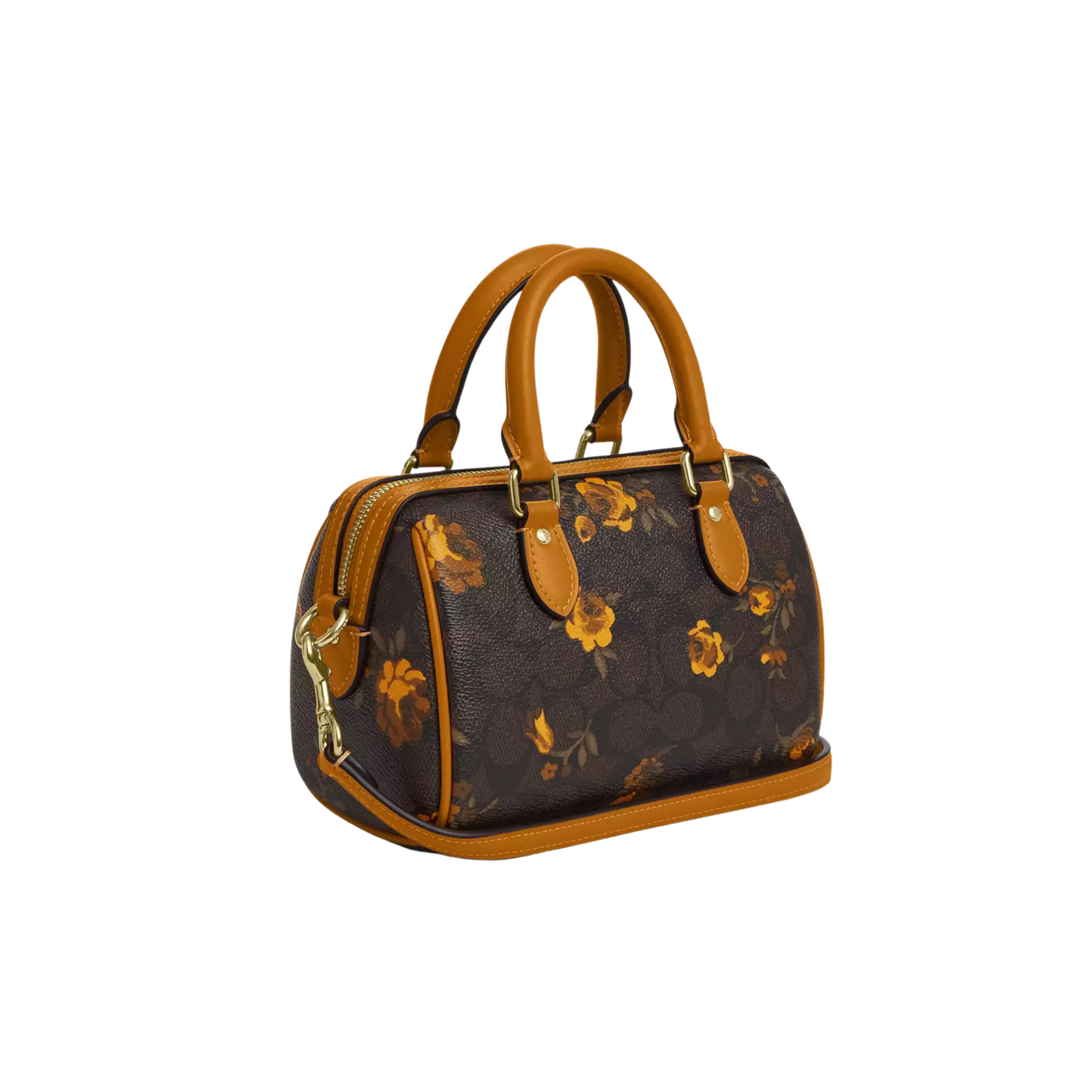 COACH Women Mini Rowan Crossbody Bag - Walnut Yellow