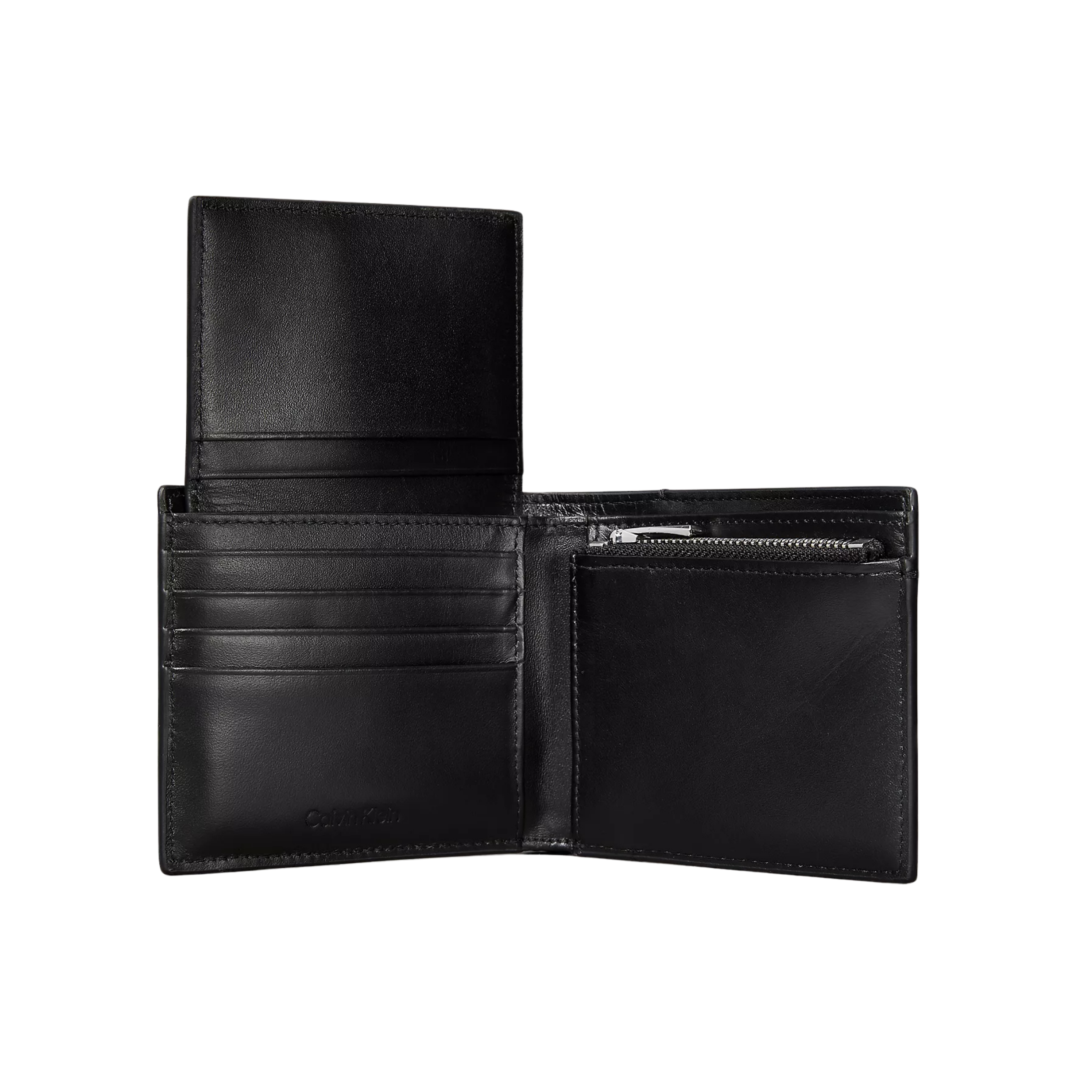 Calvin Klein Men Raised Logo Bifold Wallet with Card Case - Black