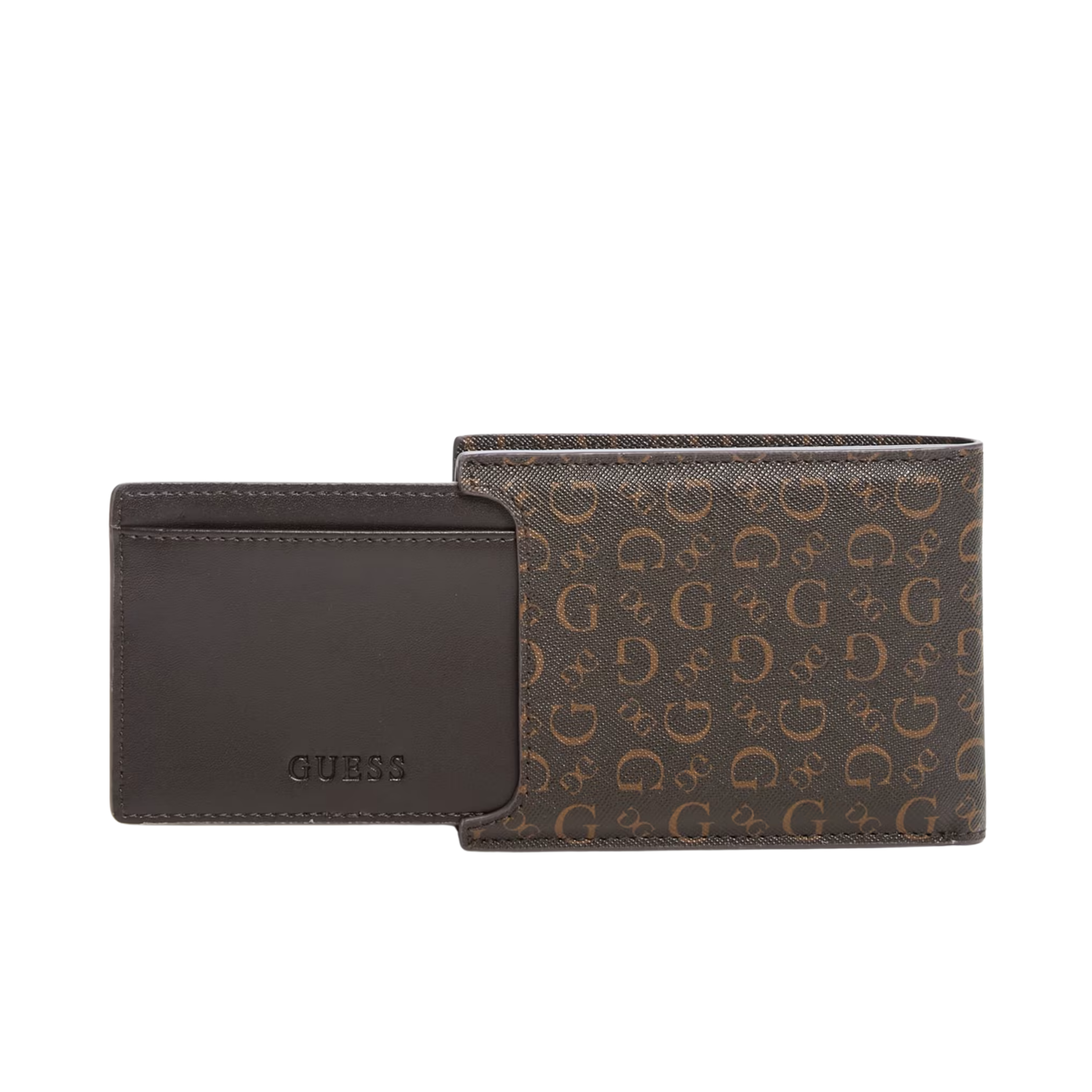 Guess Men Carter Logo Bifold Wallet - Brown