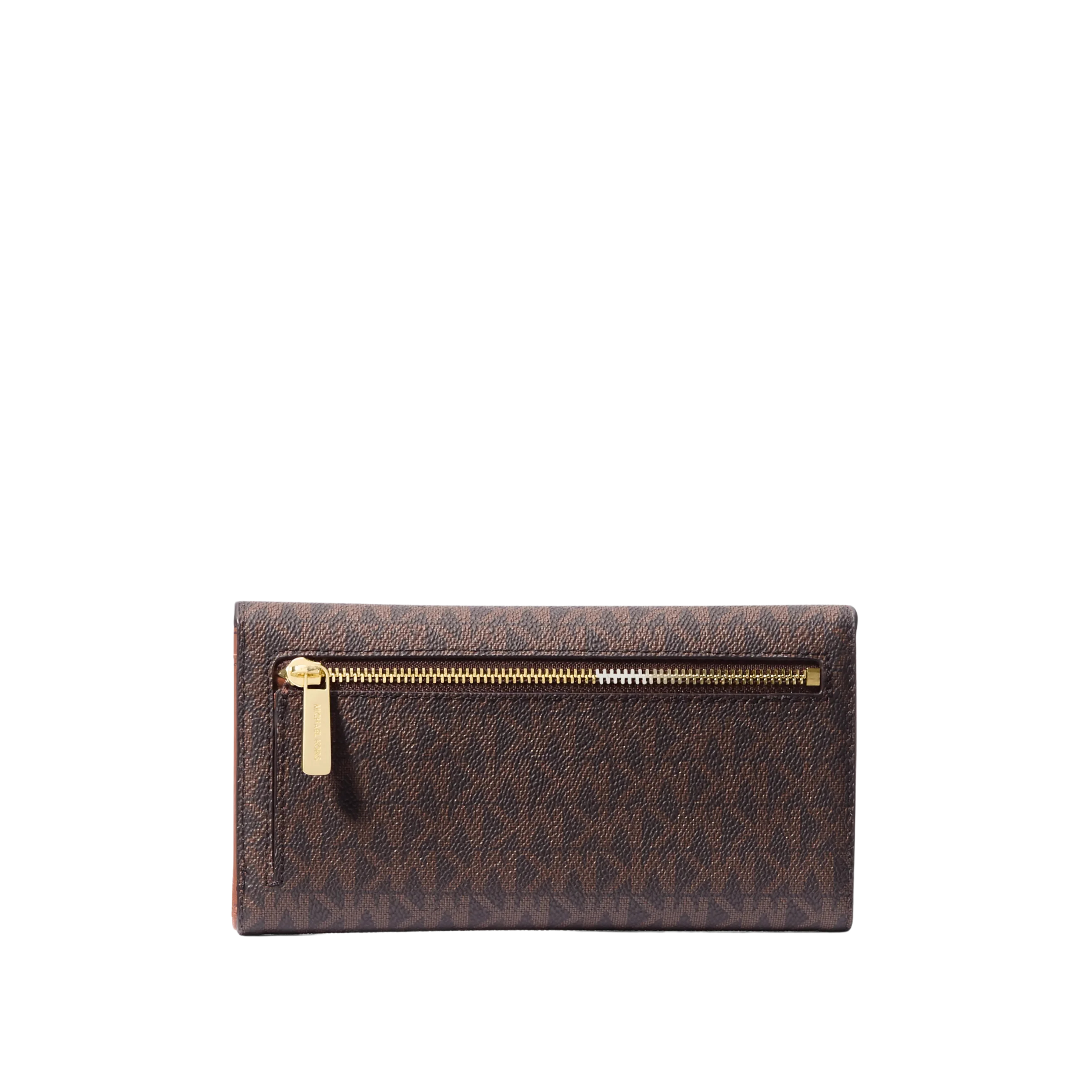Michael Kors Women Jet Set Large Logo Trifold Wallet - Brown