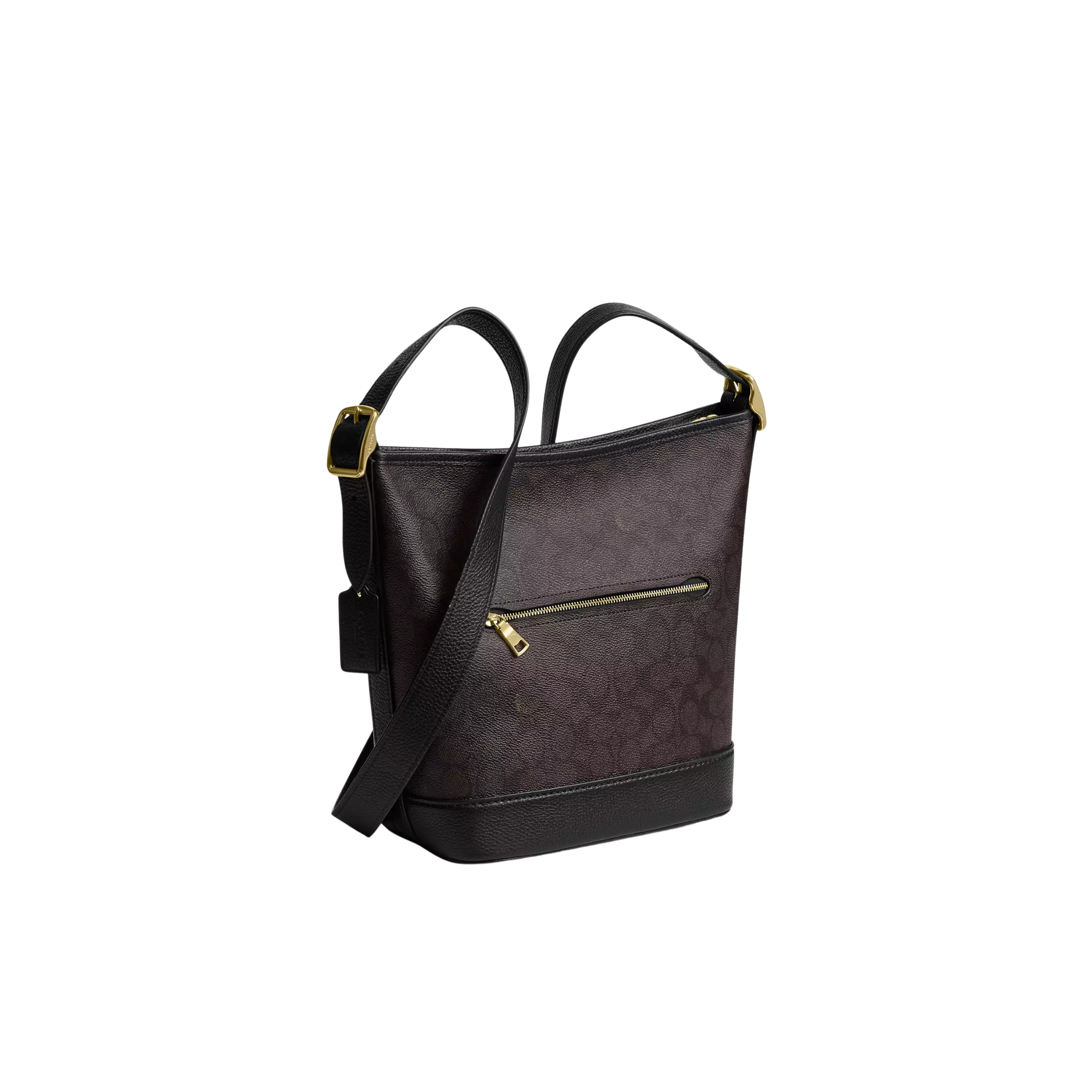 COACH Women Jude Duffle Bag - Gold Walnut Black