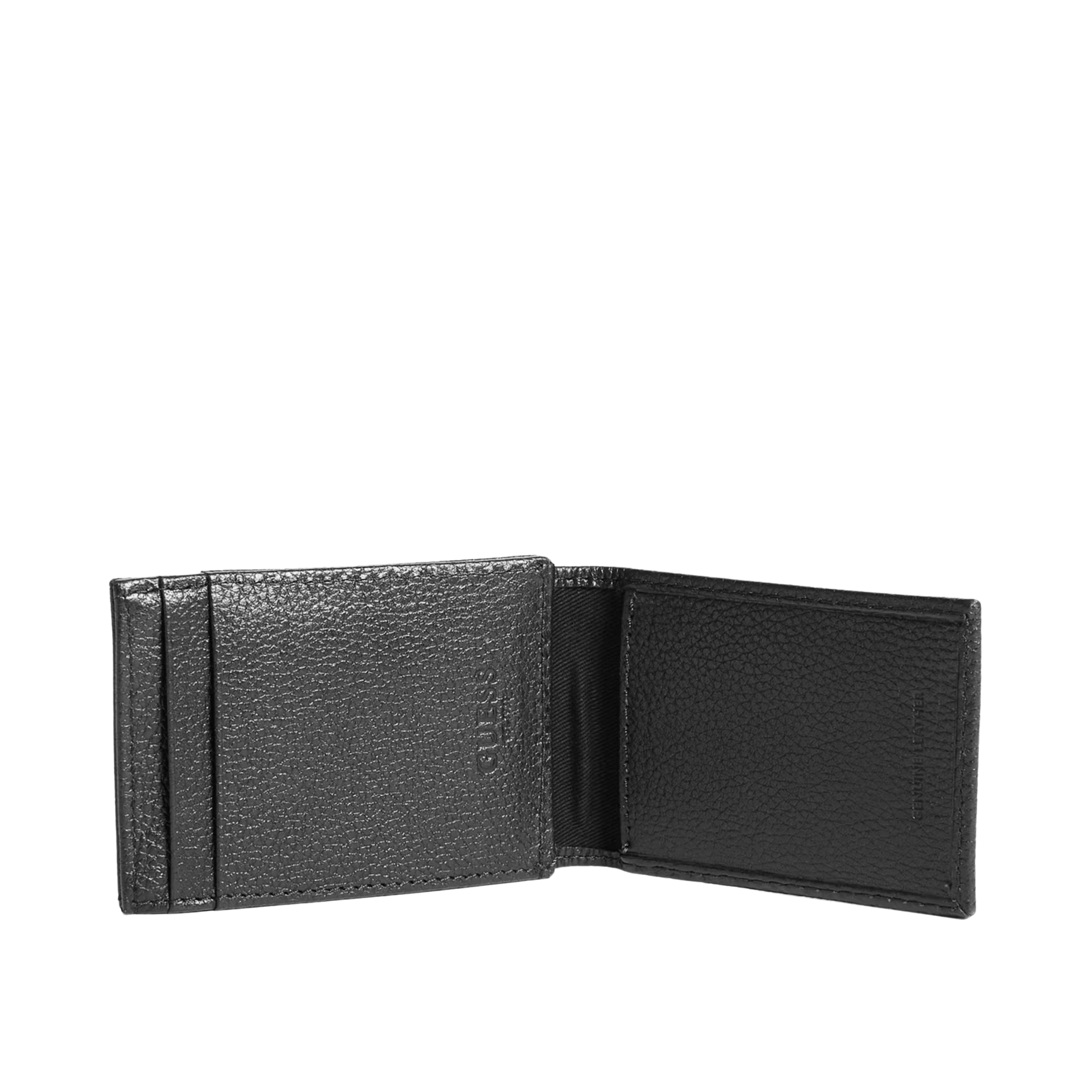Guess Men Bishop Magnetic Fold Wallet - Black