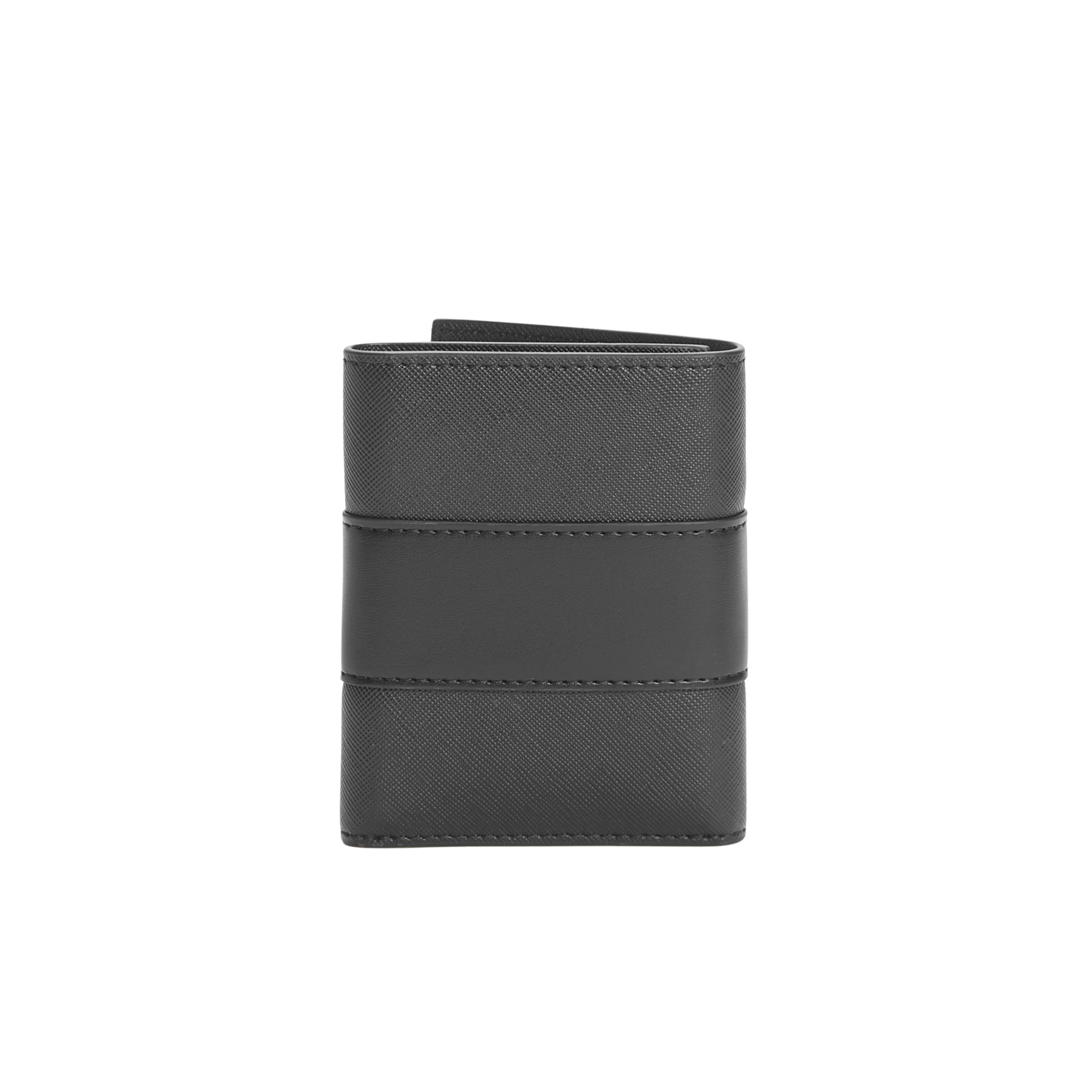 Guess Men Debossed Logo Trifold Wallet - Black