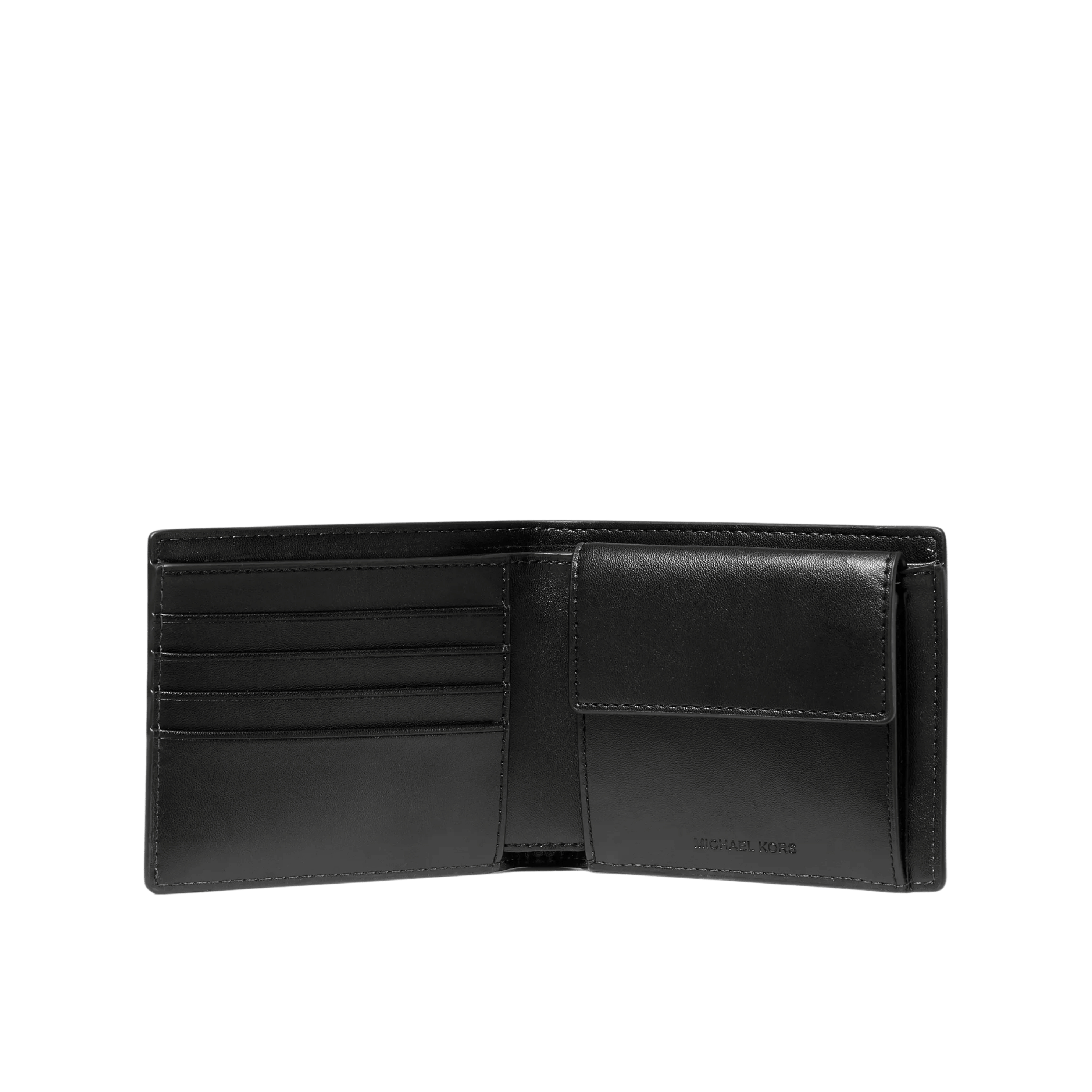 Michael Kors Men Cooper Logo Billfold Wallet With Coin Pouch - Bright White