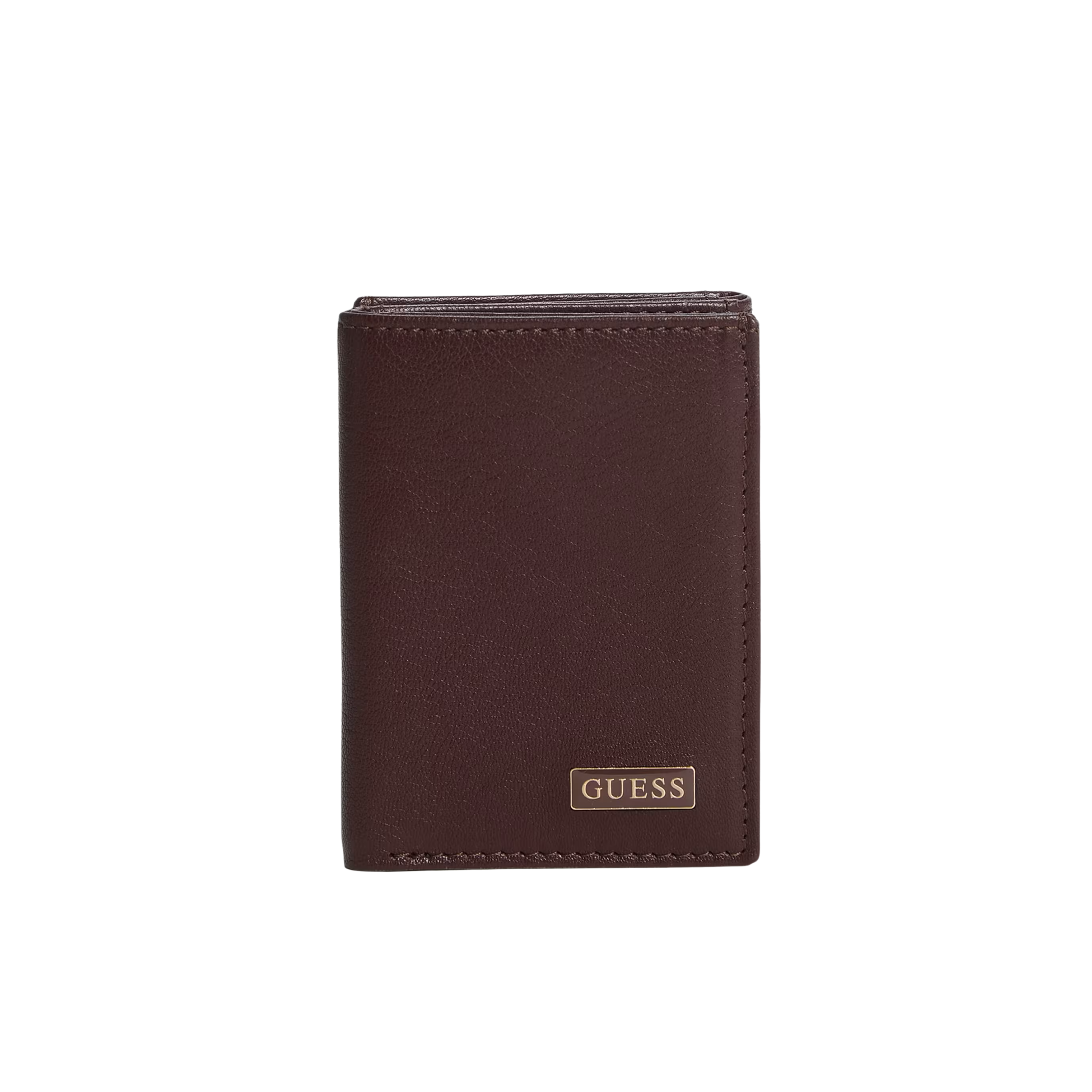 Guess Men Alex Smooth Z Fold Wallet - Brown