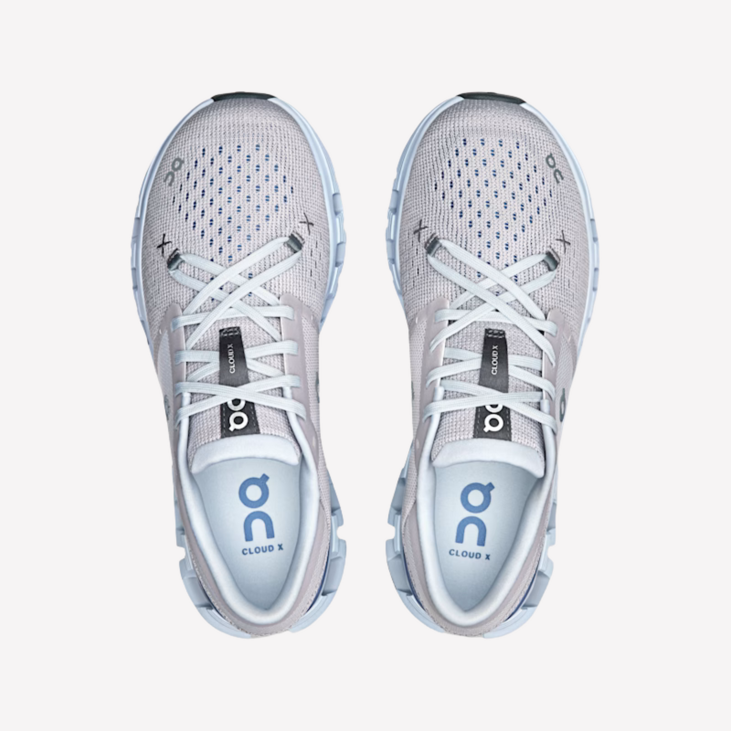ON Women Cloud X 4 - Silver Chambray
