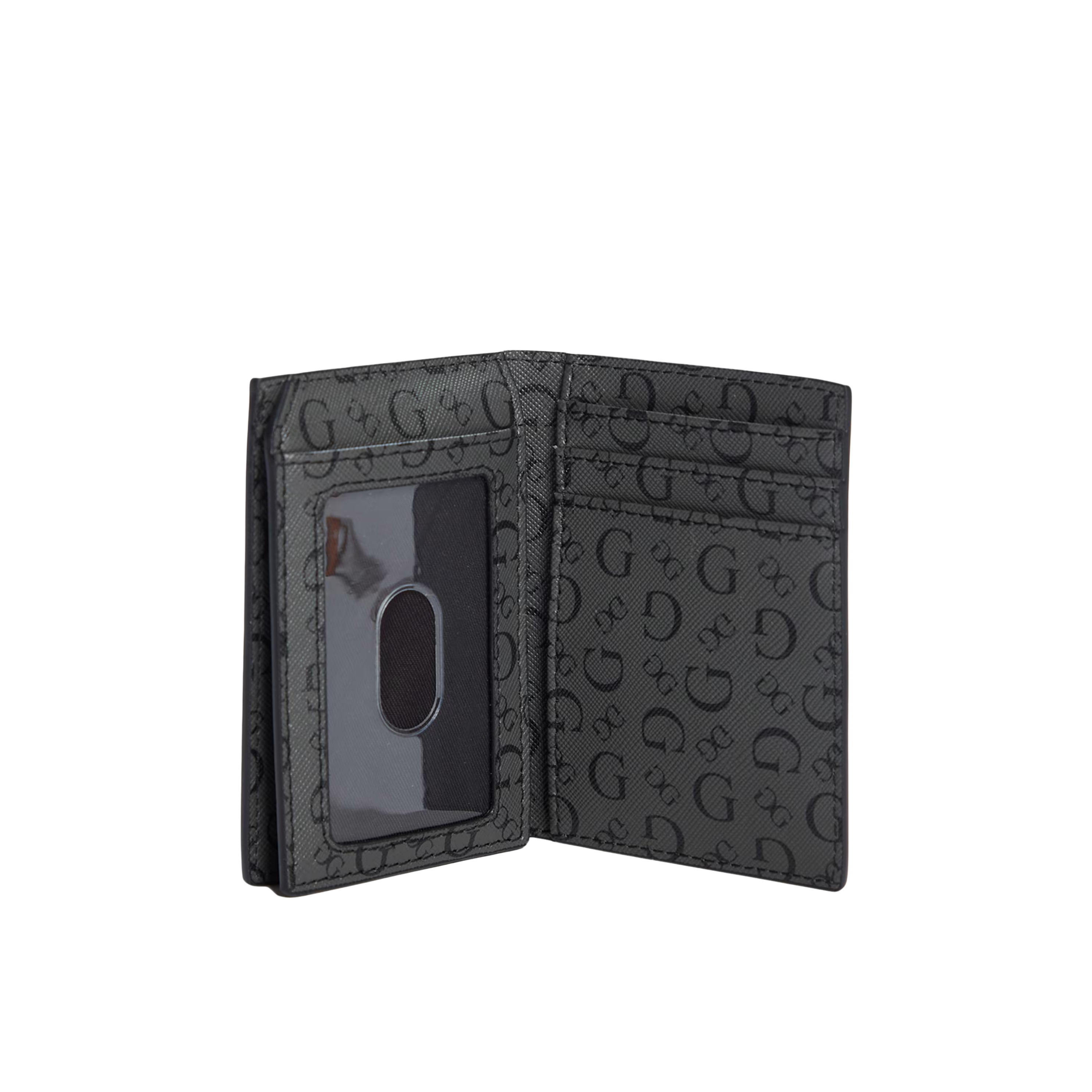 Guess Men Debossed Logo Trifold Wallet - Grey