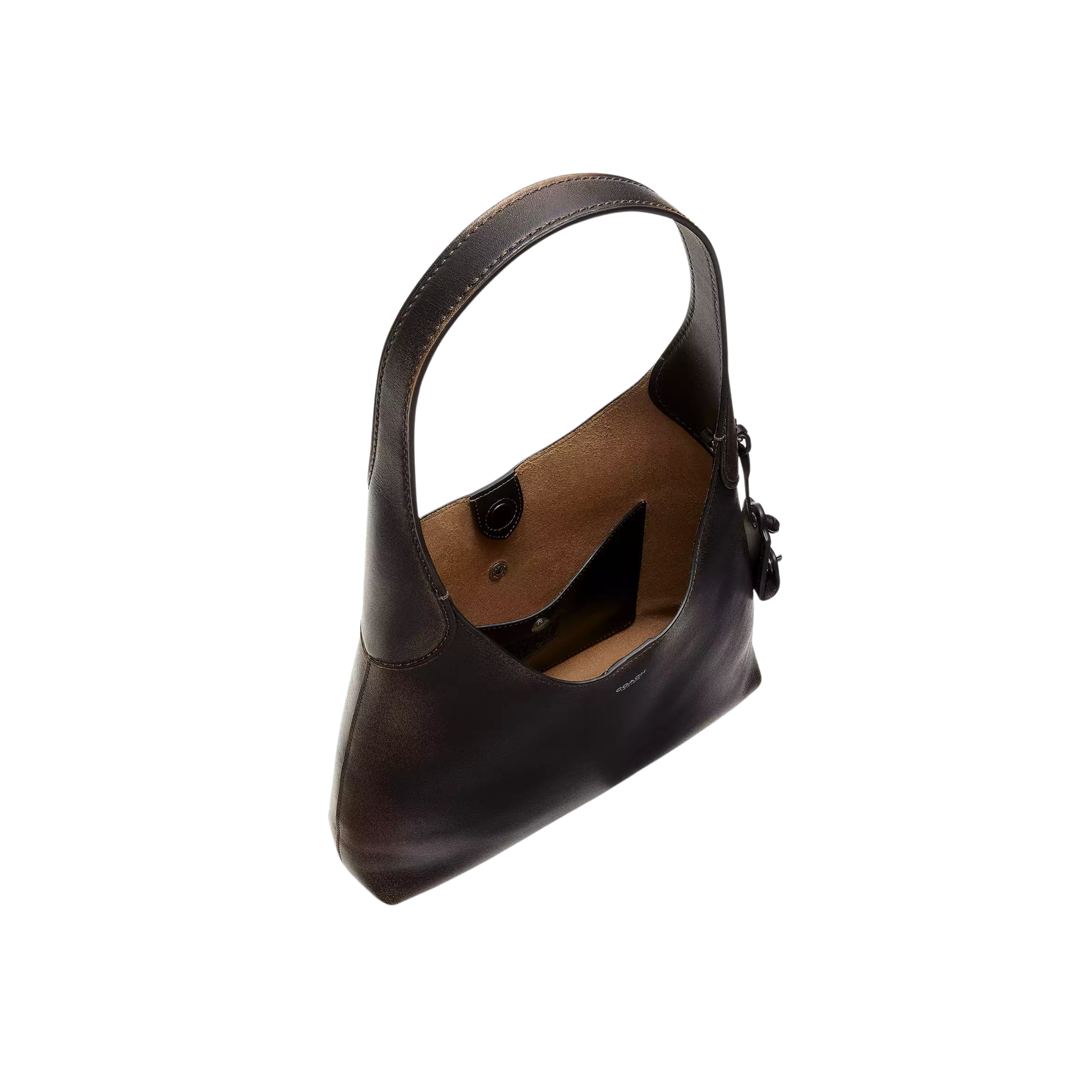 COACH Women Brooklyn Shoulder Bag 28 - Silver Black Brown