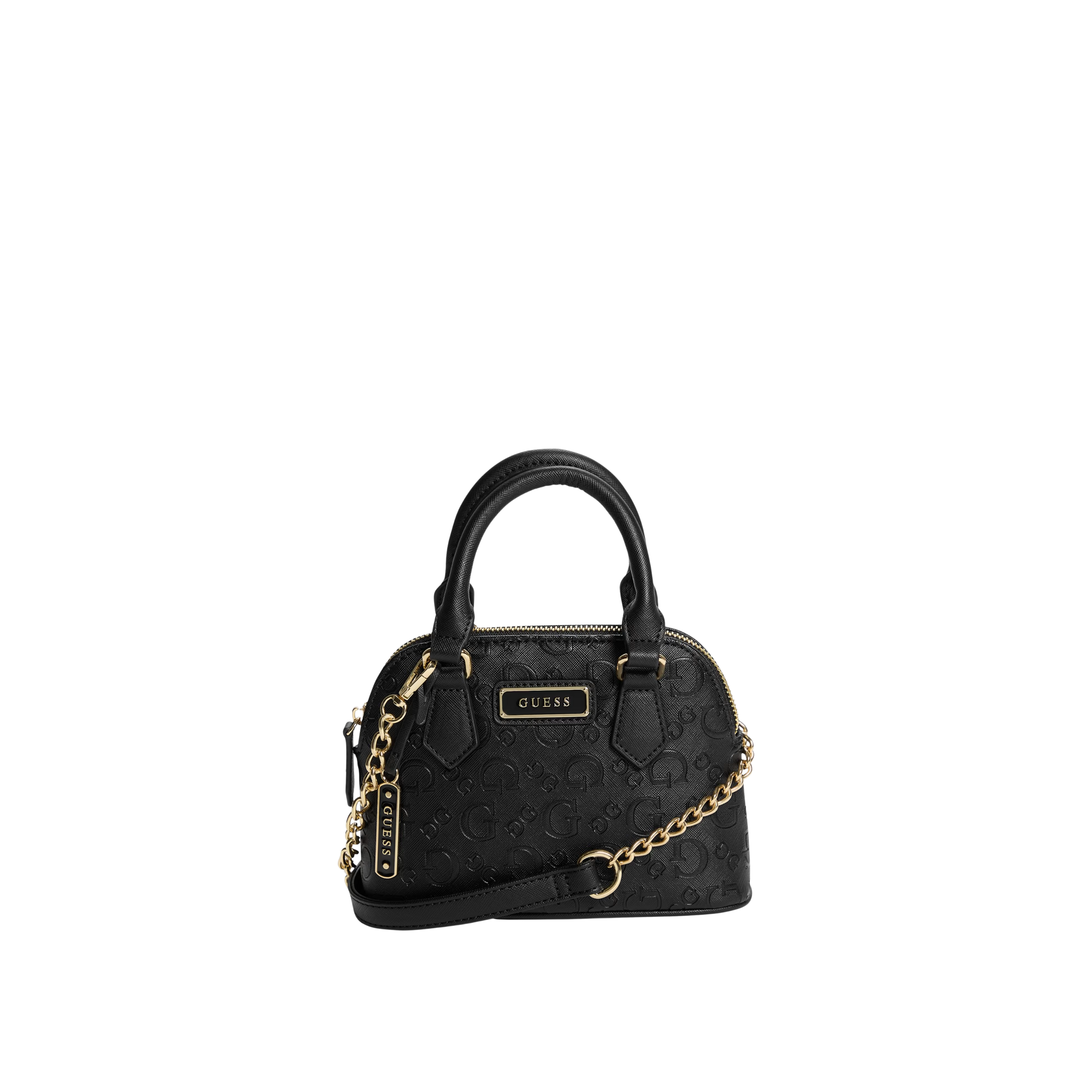 GUESS Women Elise Dome Satchel - Black G