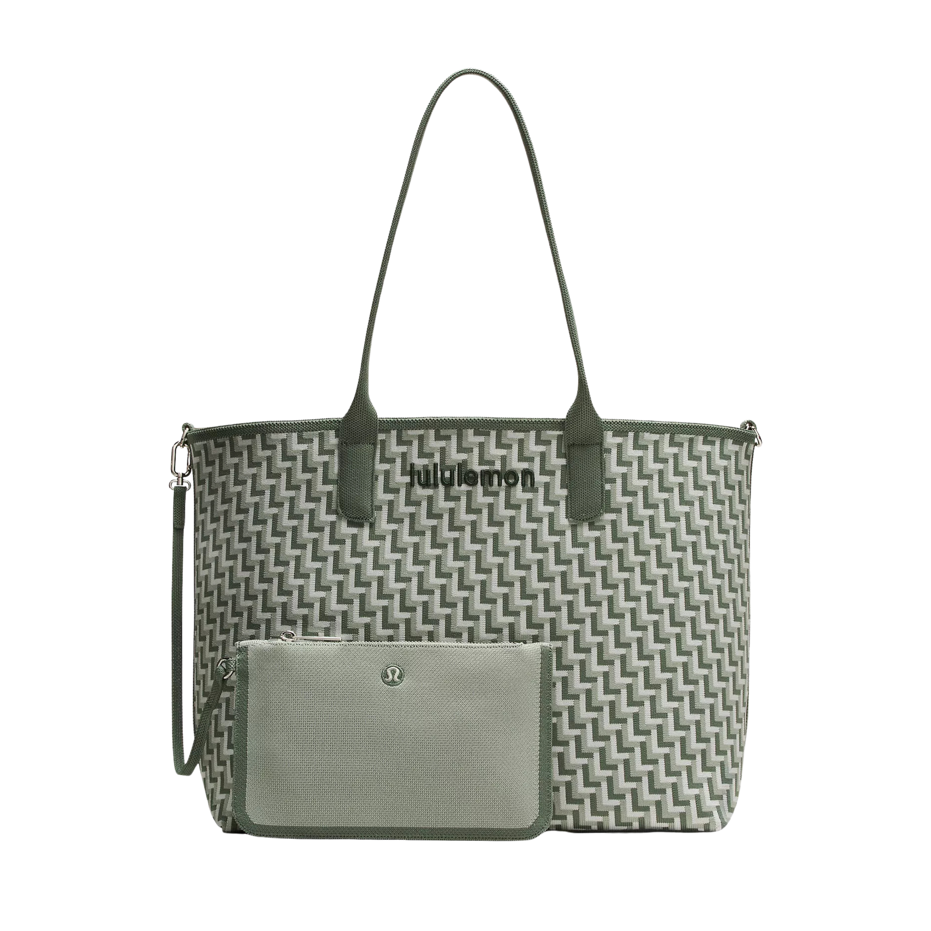 Lululemon Classic Knit Tote Bag 18L - Grey Eucalyptus Jade Grey