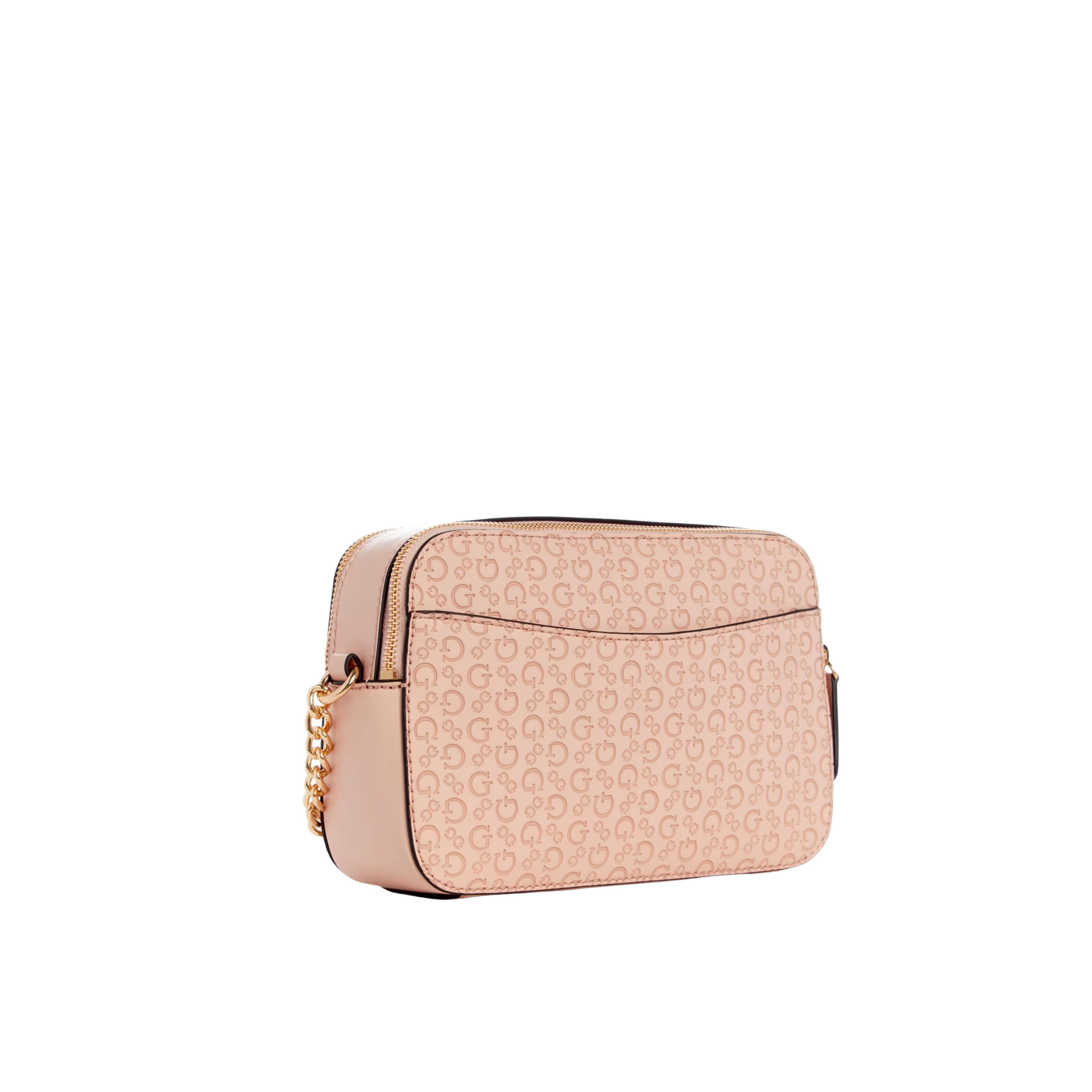 Guess Women Zakaria Debossed Logo Double Zip Crossbody - Pink