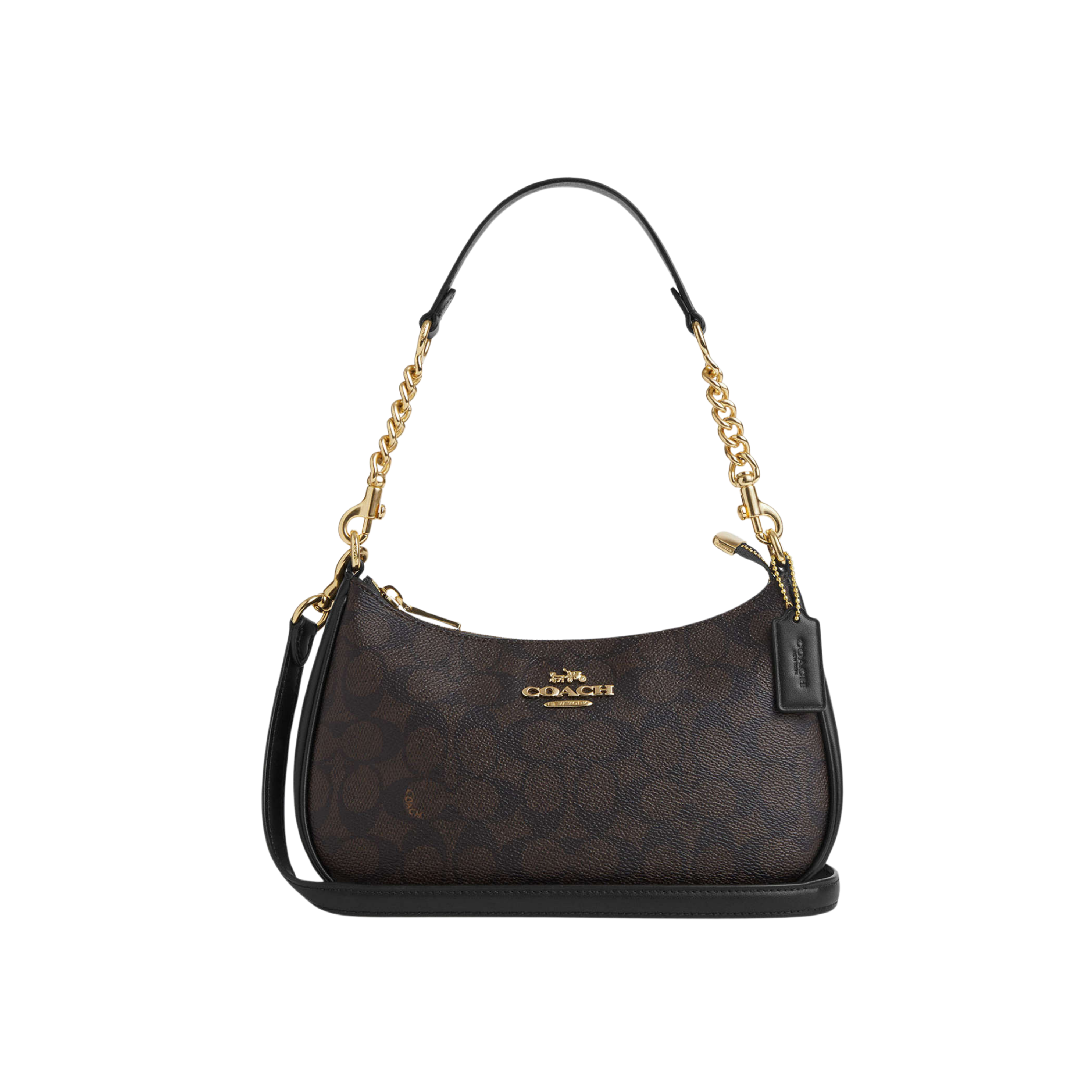 Coach Women Teri Shoulder Bag - Walnut Black