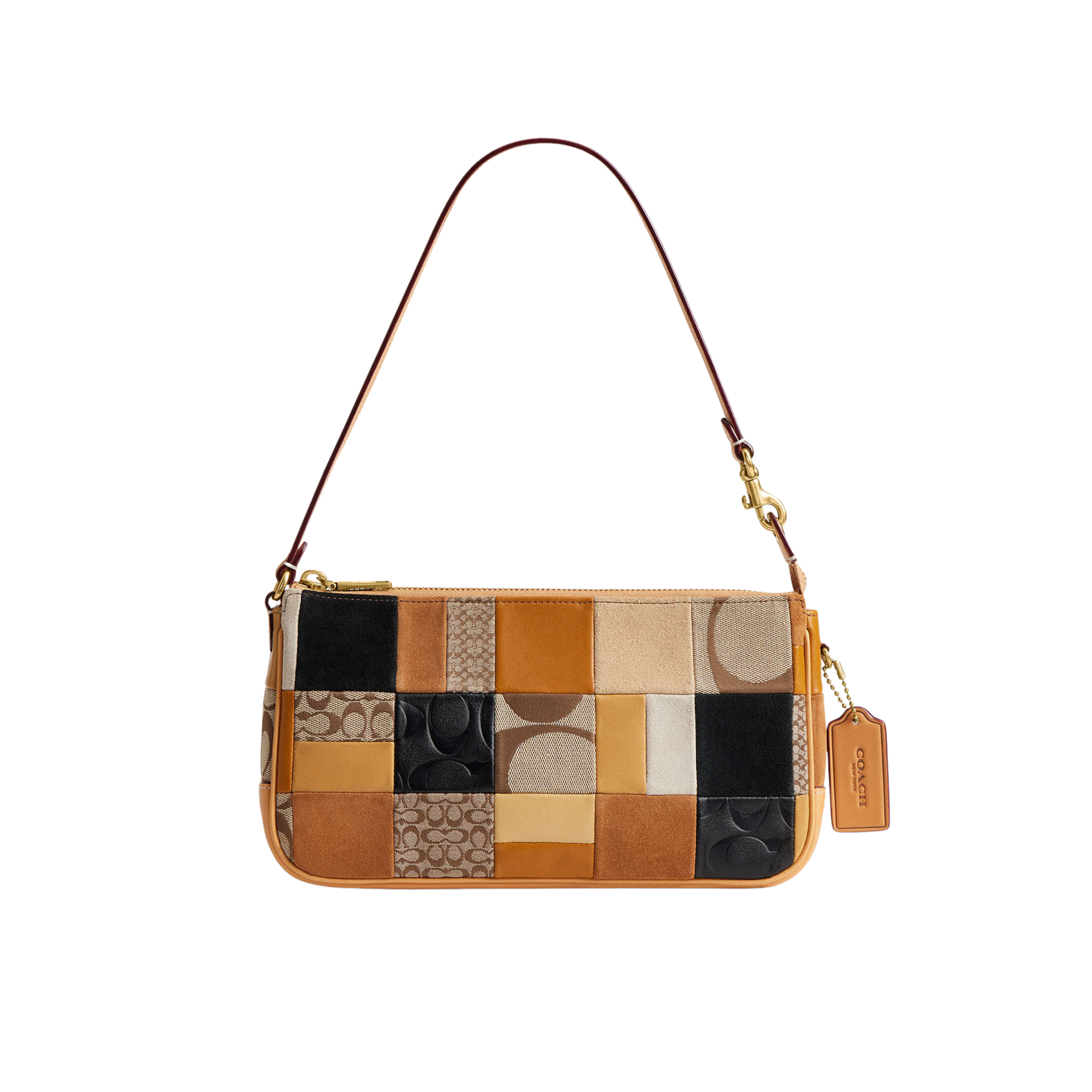 Coach Women Plaza Bag 25 - Brass Brown Multi