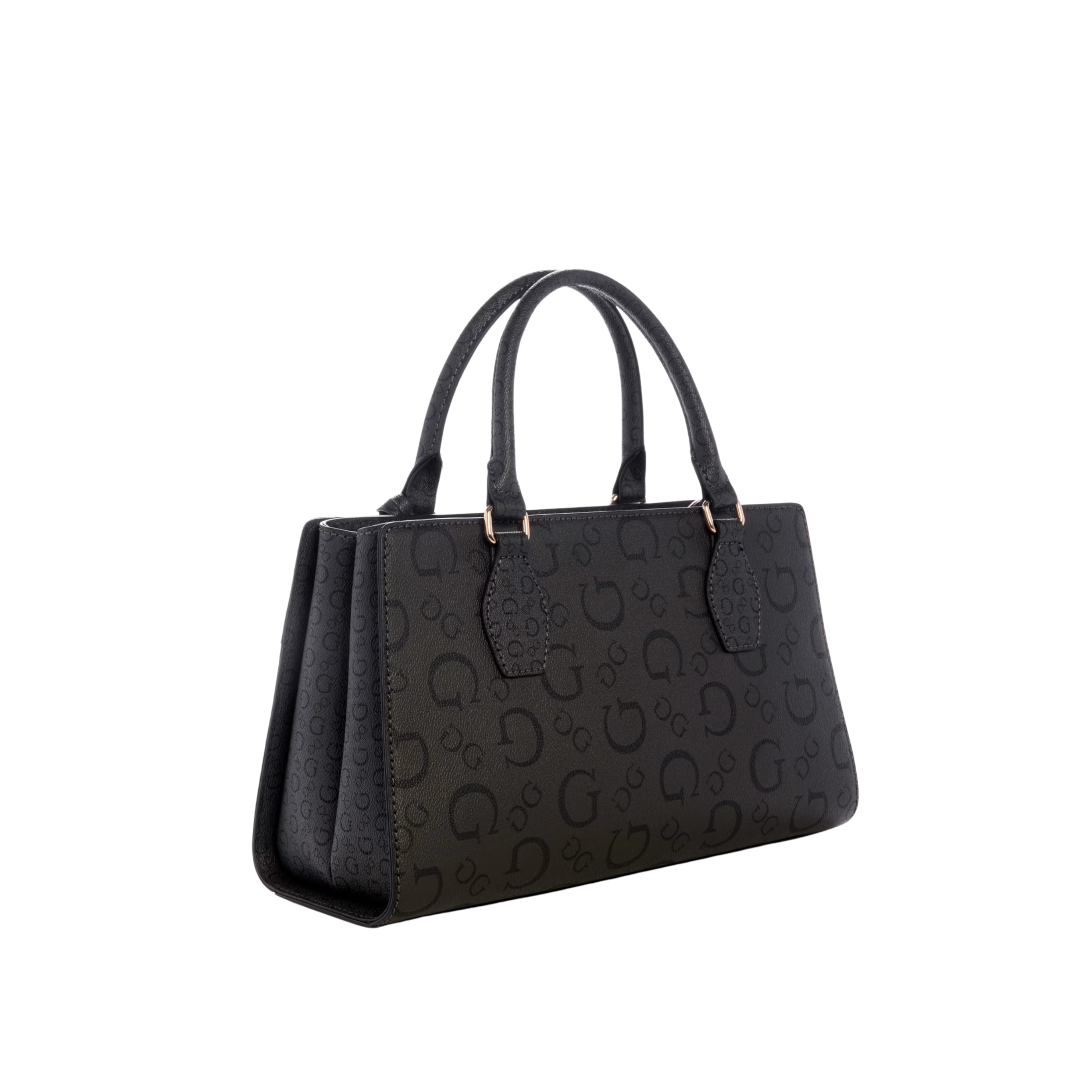 GUESS Women Eldoria Enlarged Logo Satchel - Black