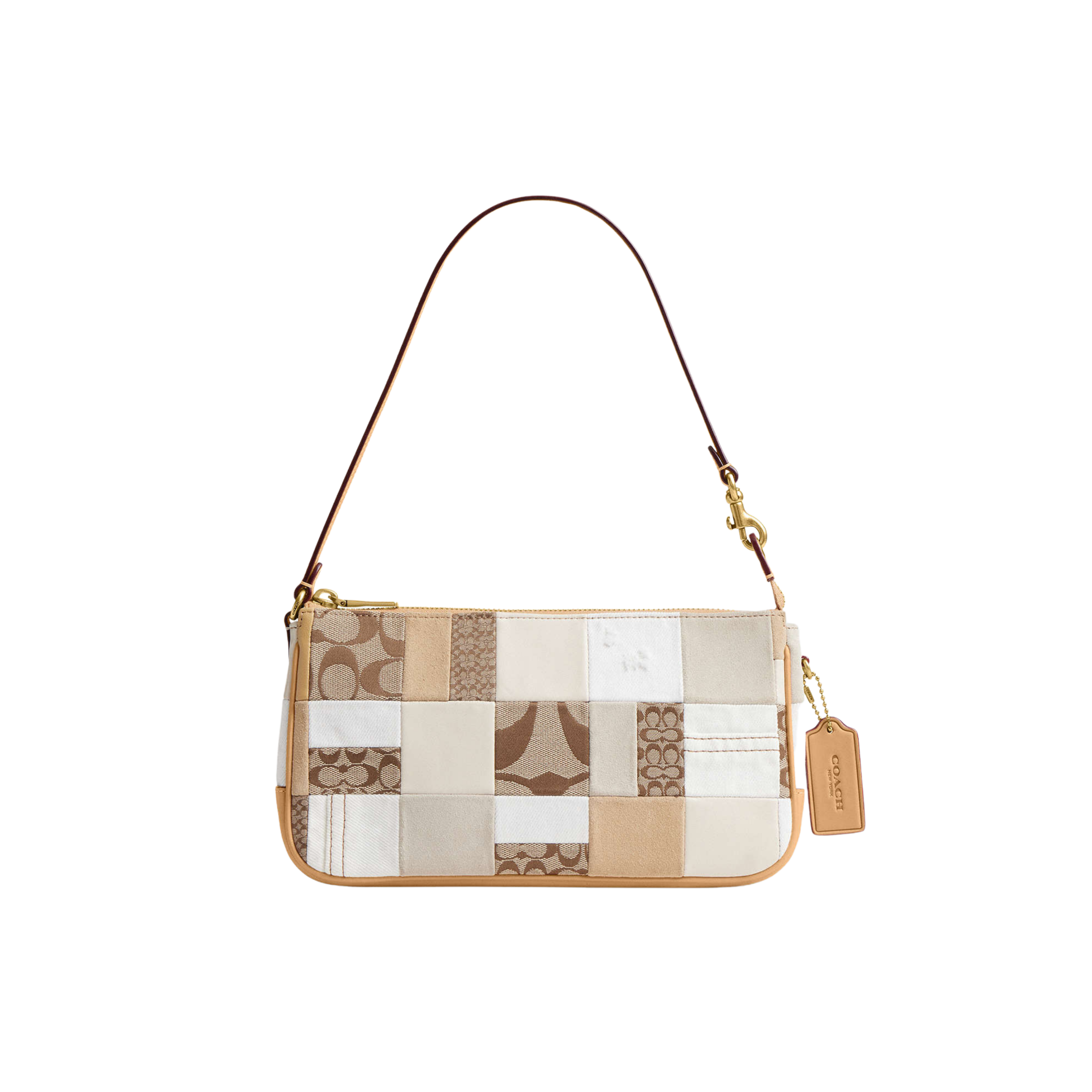 Coach Women Plaza Bag 25 - Brass White Multicolor