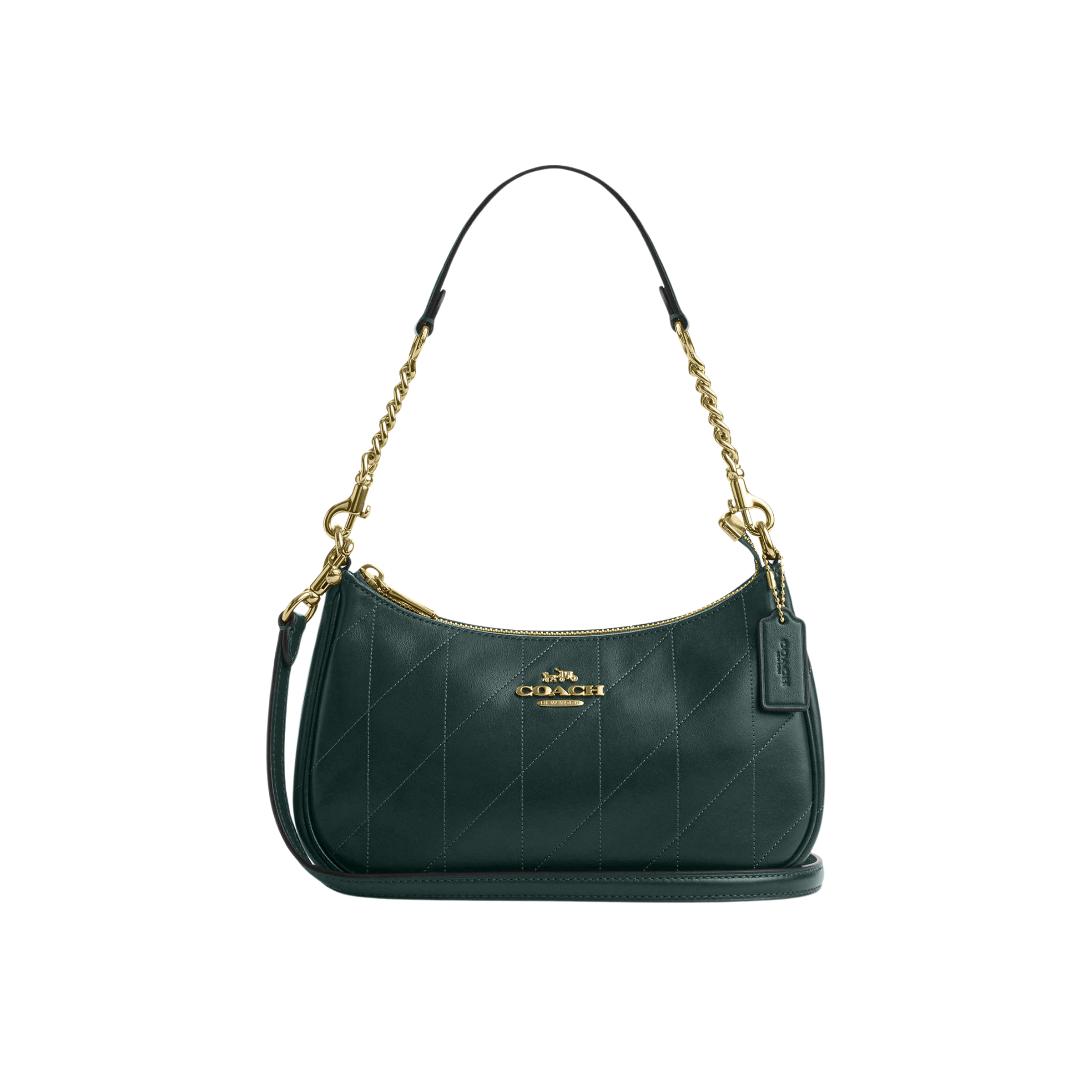 Coach Women Teri Shoulder Bag - Gold Dark Teal