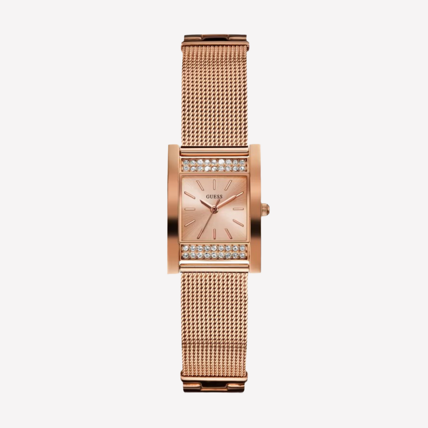 Guess Women Rose Gold-tone Mesh Analog Watch - Gold