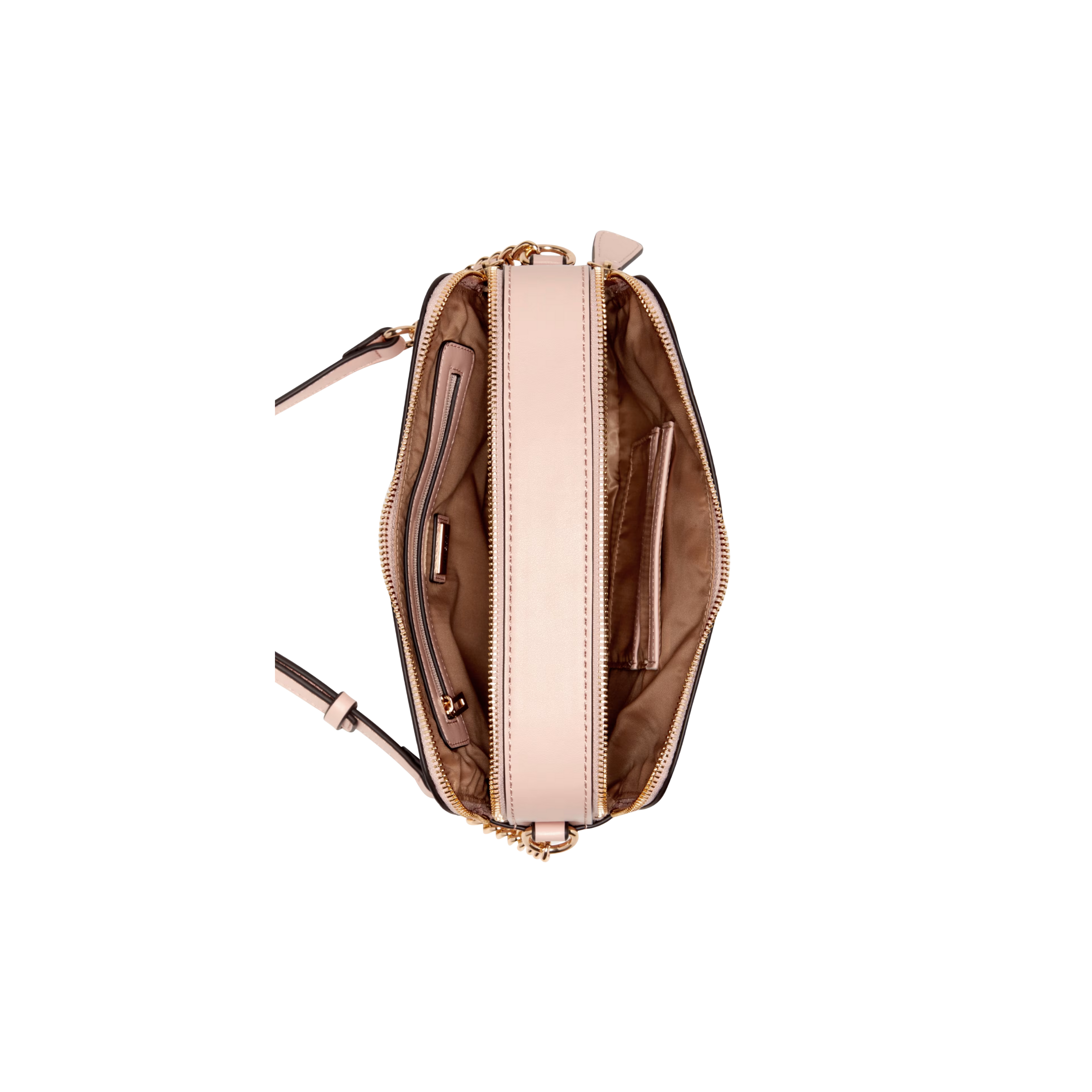 Guess Women Zakaria Debossed Logo Double Zip Crossbody - Pink