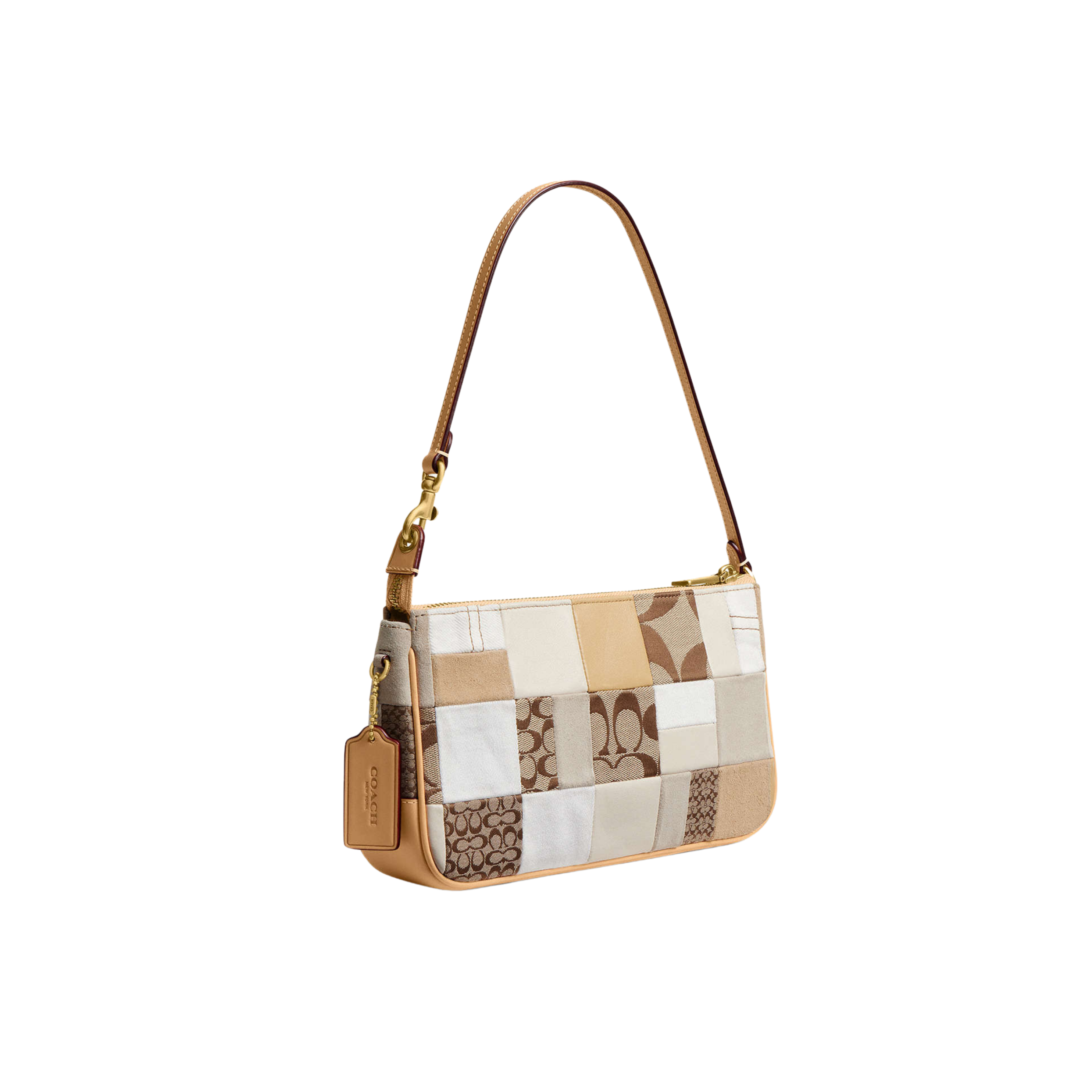 Coach Women Plaza Bag 25 - Brass White Multicolor
