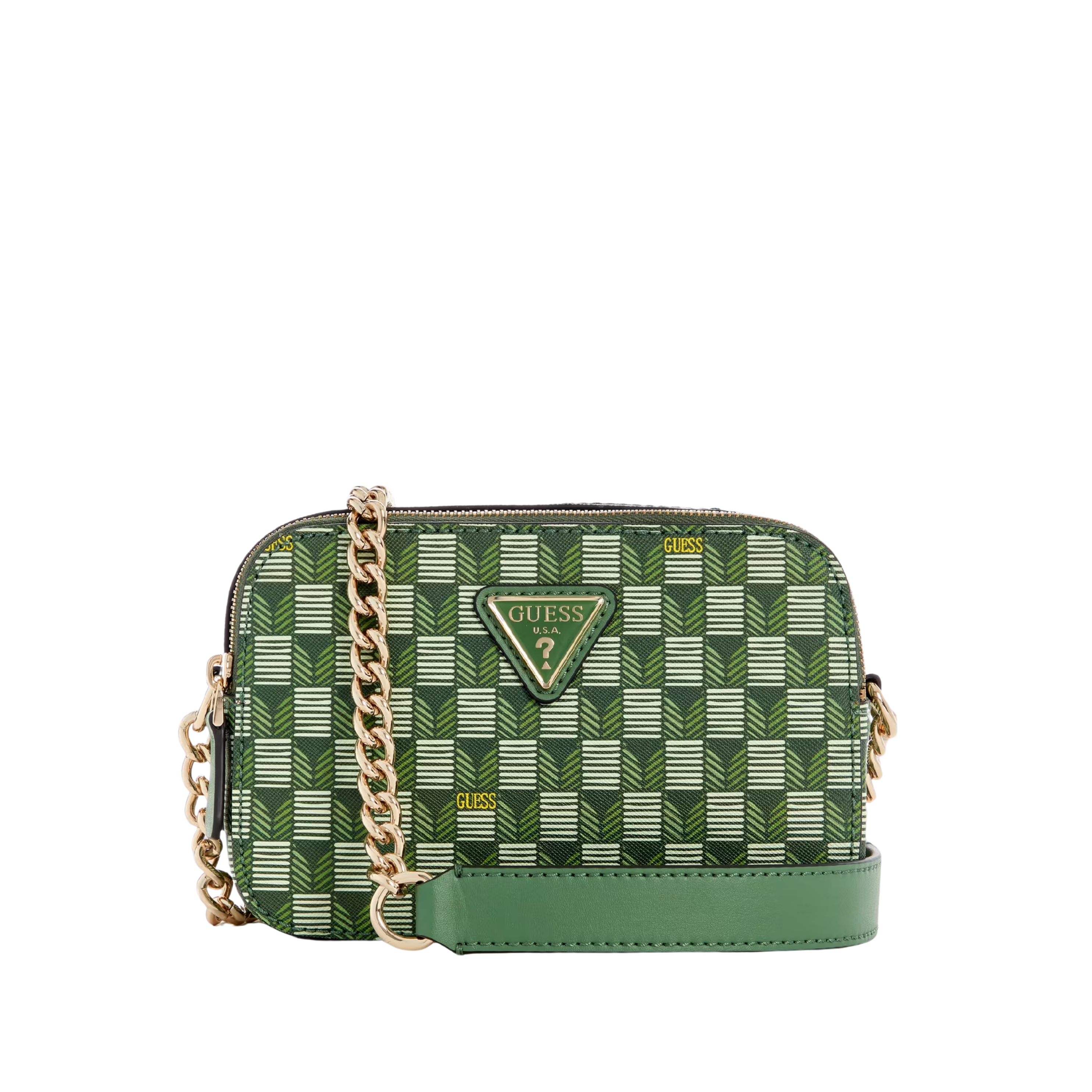Guess Women Vikky II Crossbody Camera Bag - Green Logo