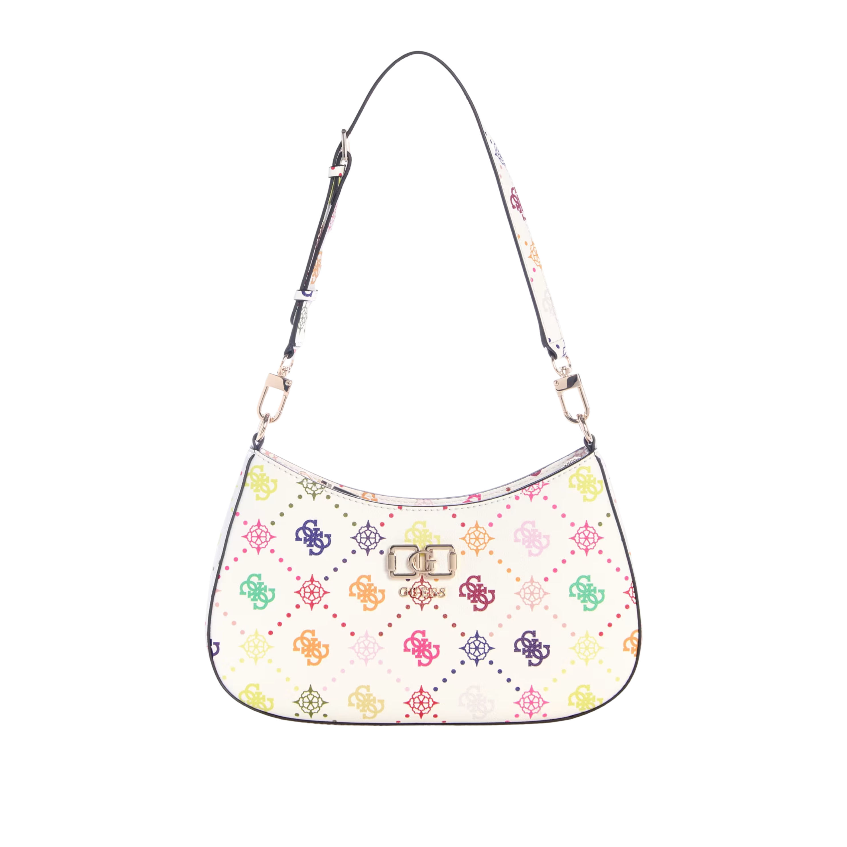 Guess Women Emelie Logo Shoulder Bag - Multi Logo