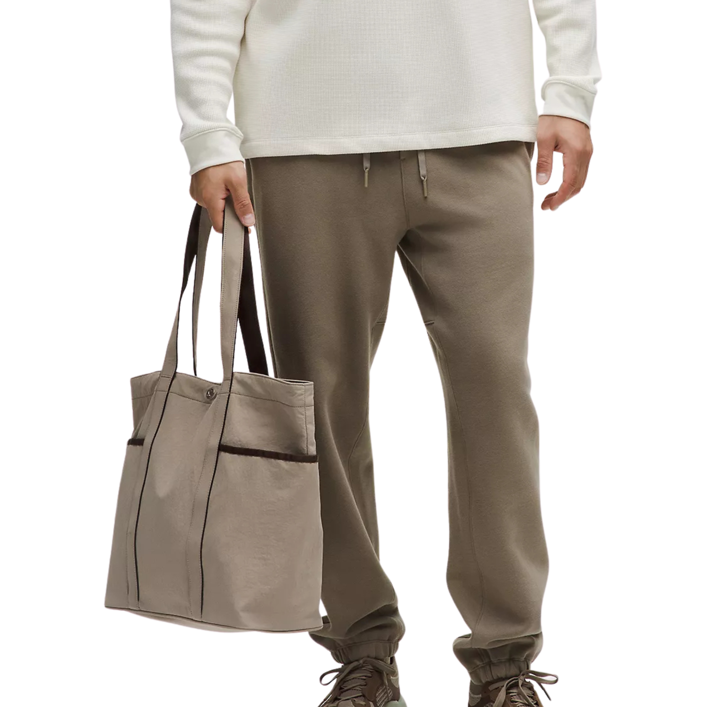 Lululemon Daily Multi-Pocket Tote Bag - Warm Ash Grey