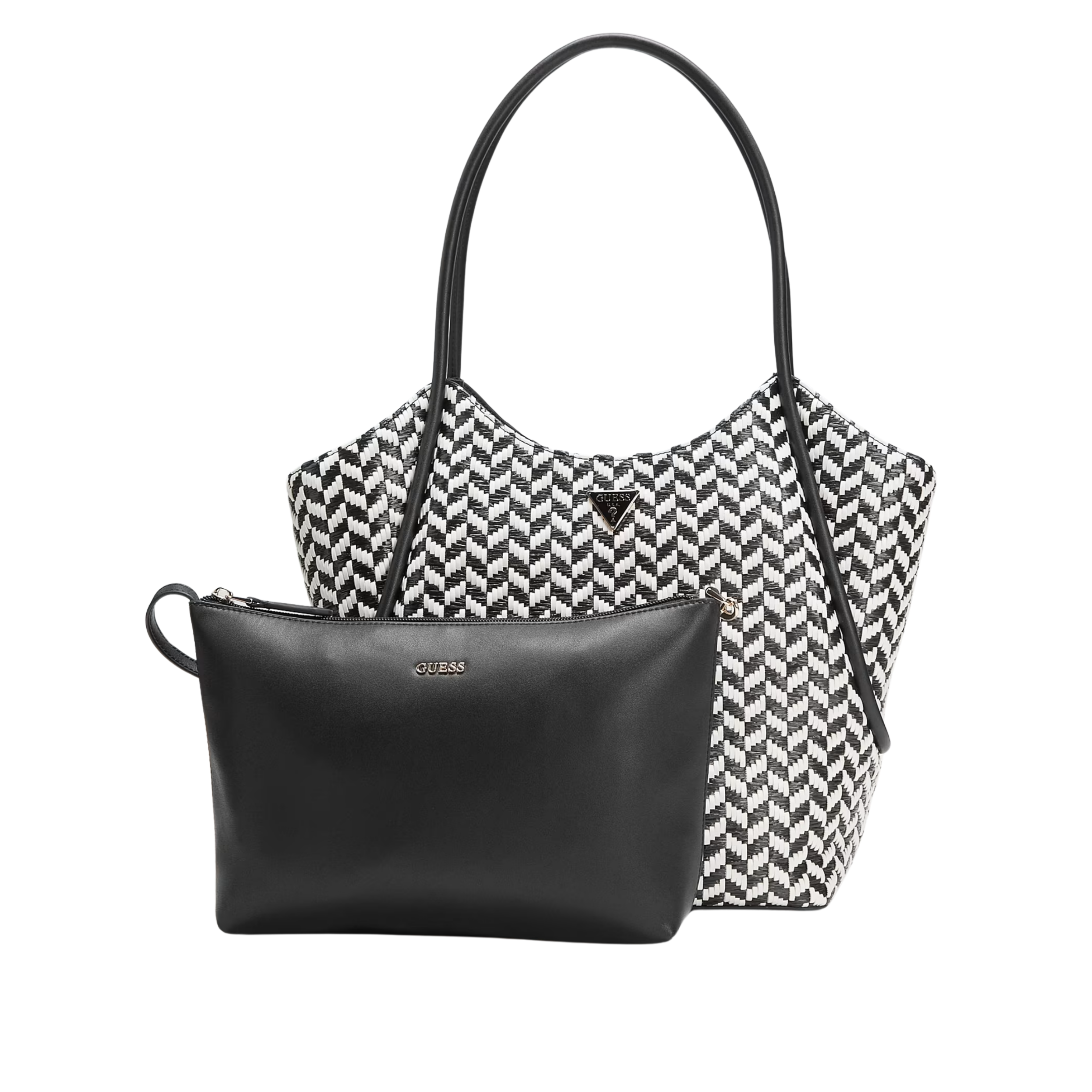 Guess Women Tessi Shopper - Marble Black White