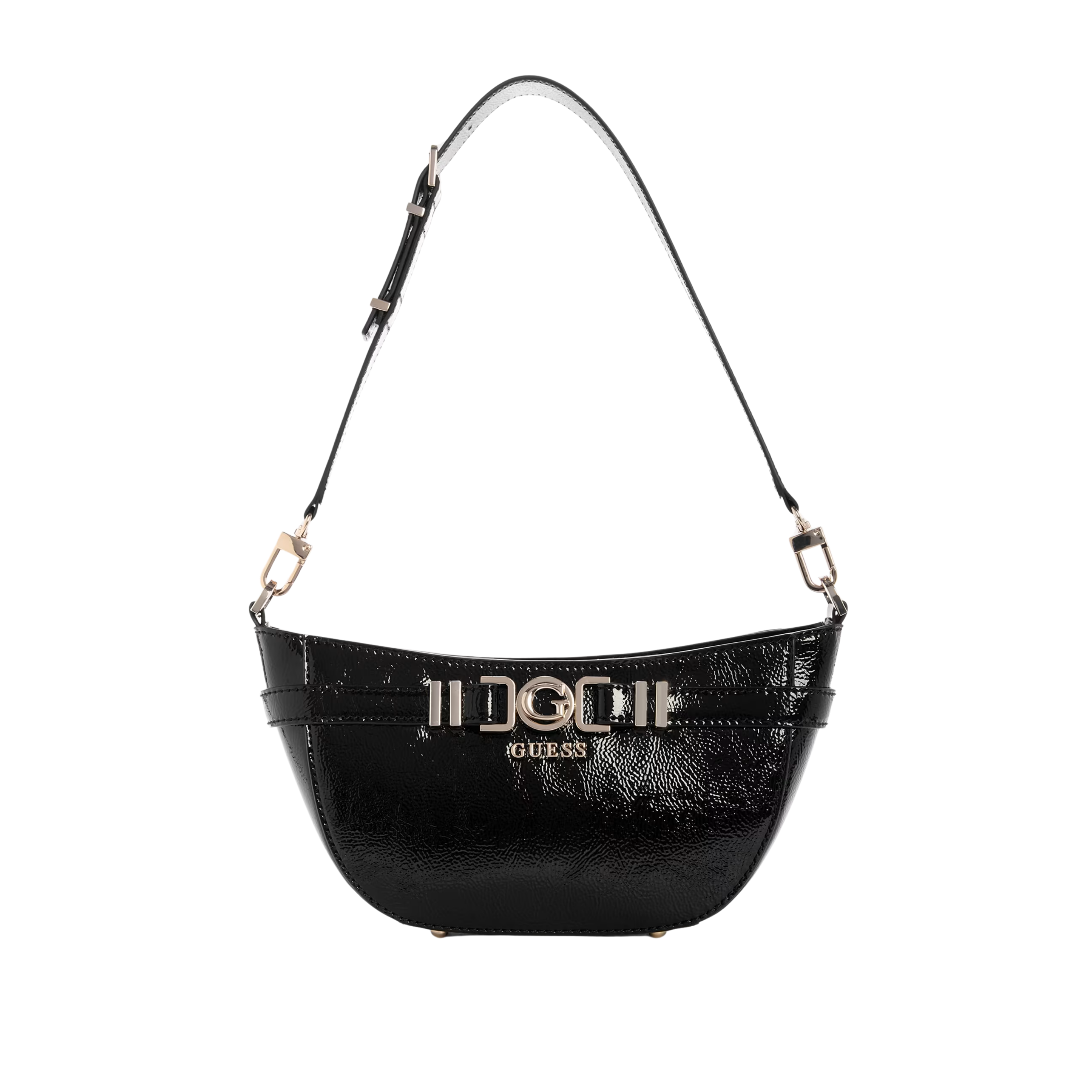 Guess Women Cirene Pleather Shoulder Bag - Black
