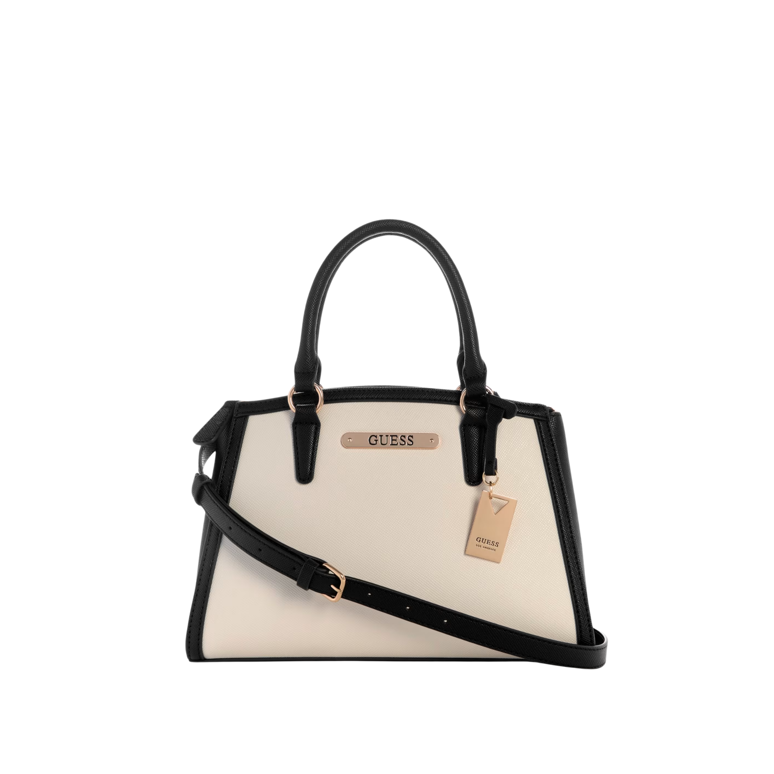 Guess Women Kyrie Saffiano Satchel - Neutral