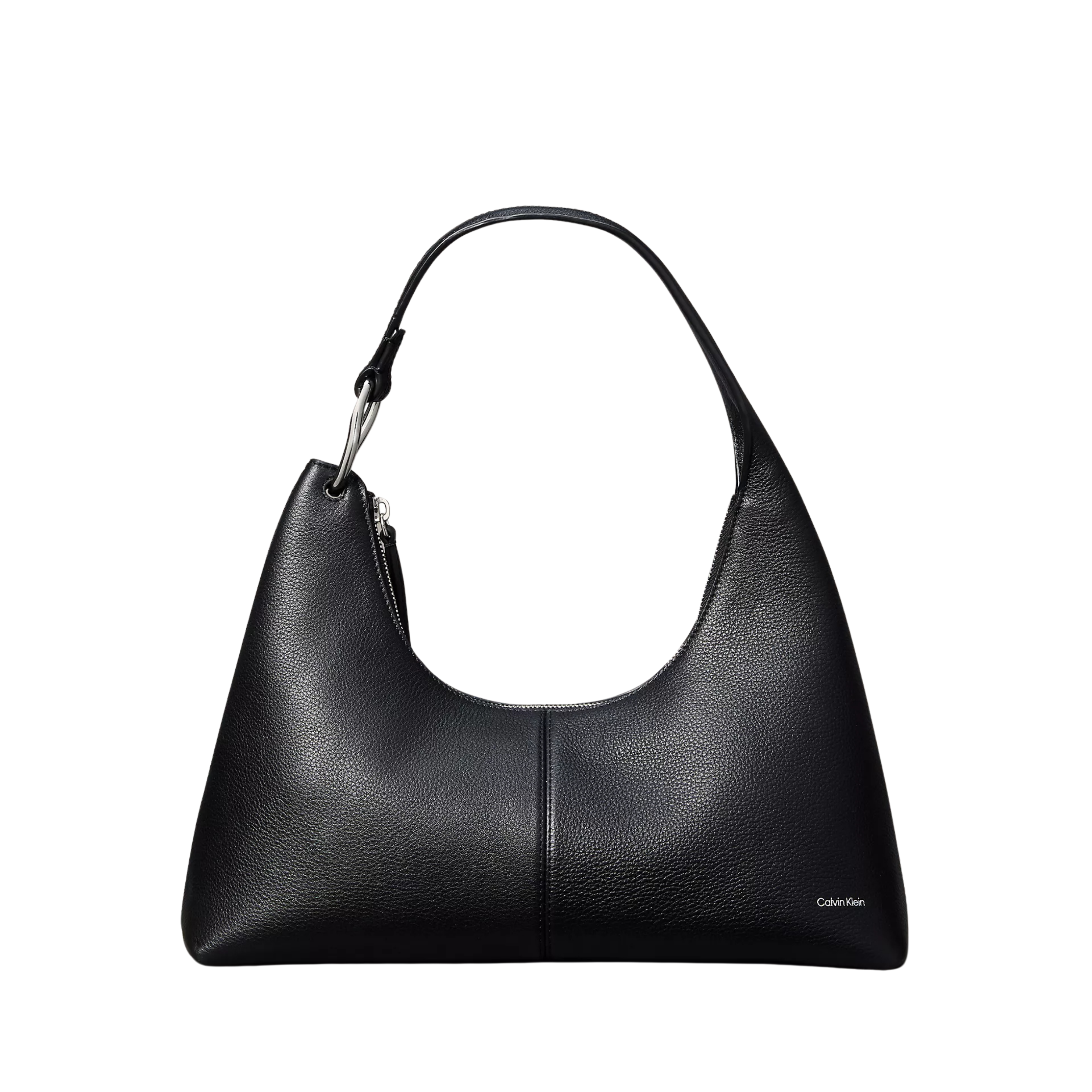 Calvin Klein Women Slouchy Leather Shoulder Bag - Black