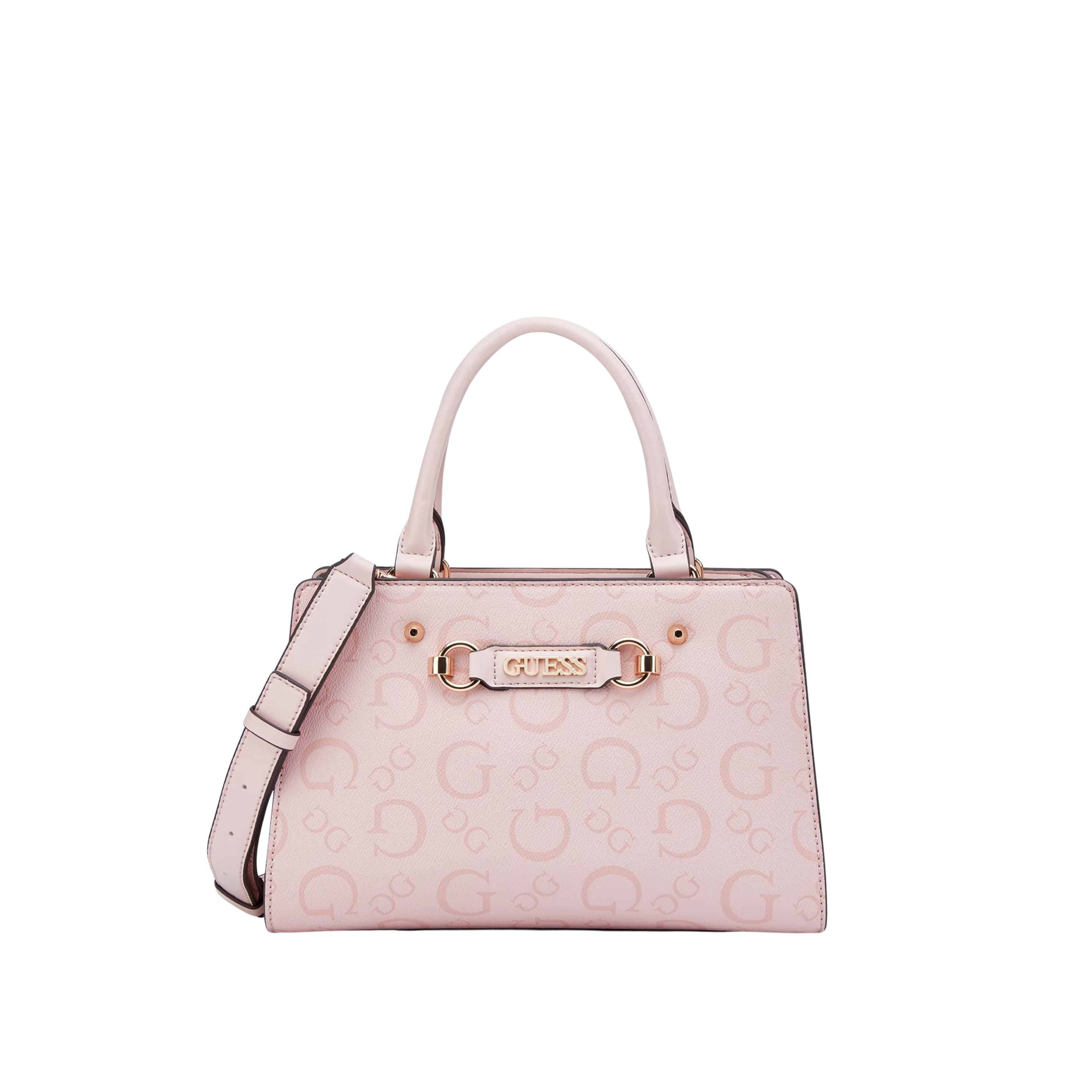 Guess Women Lacy Logo Satchel - Pink