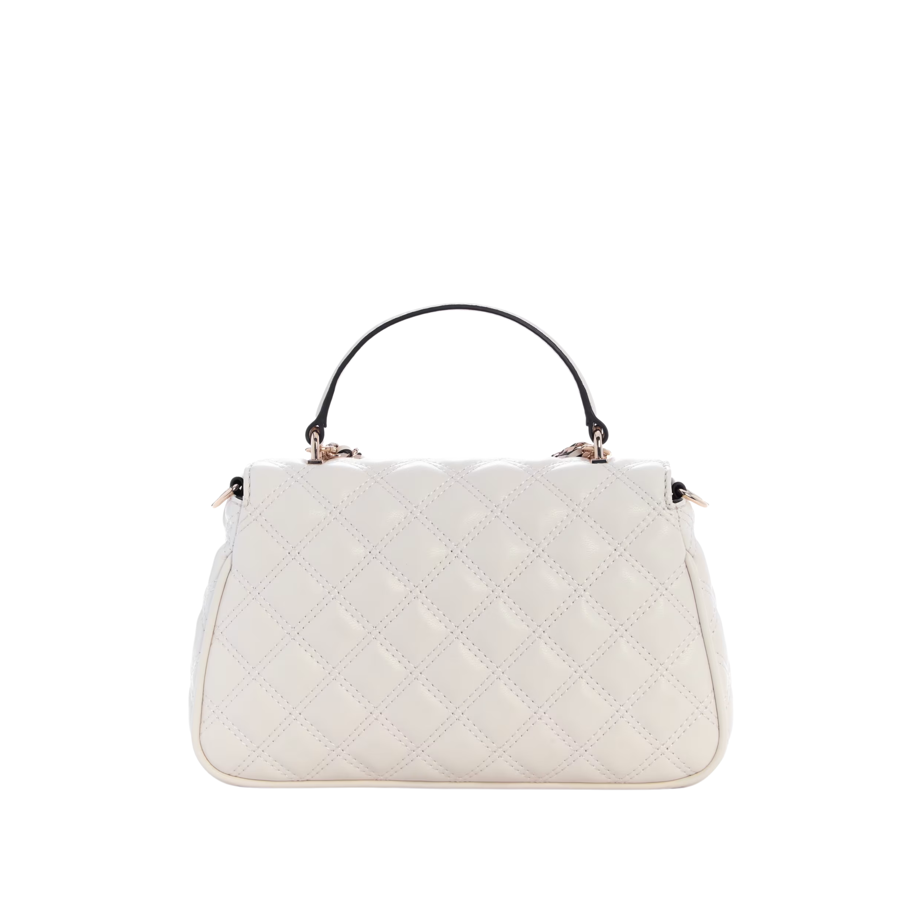 Guess Women Giully II Quilted Top Handle Bag - Off