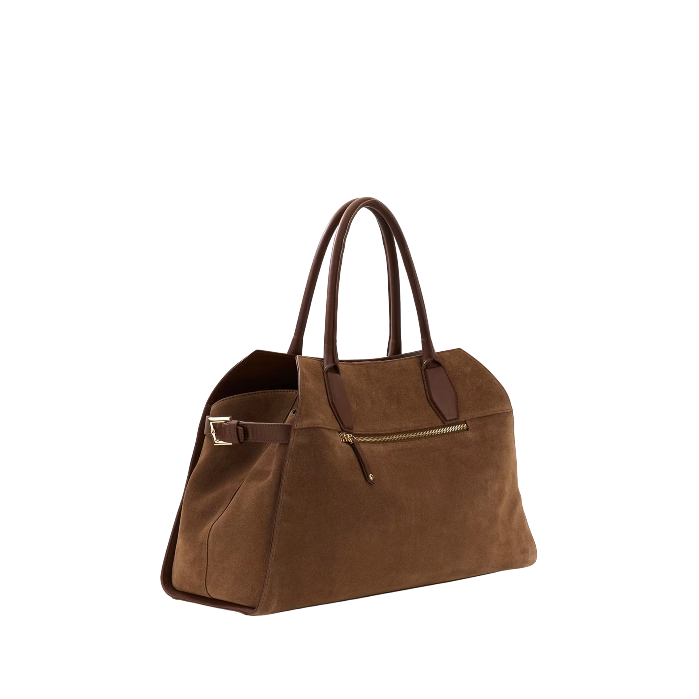 Guess Women Liza Genuine Leather Handbag - Chocolate