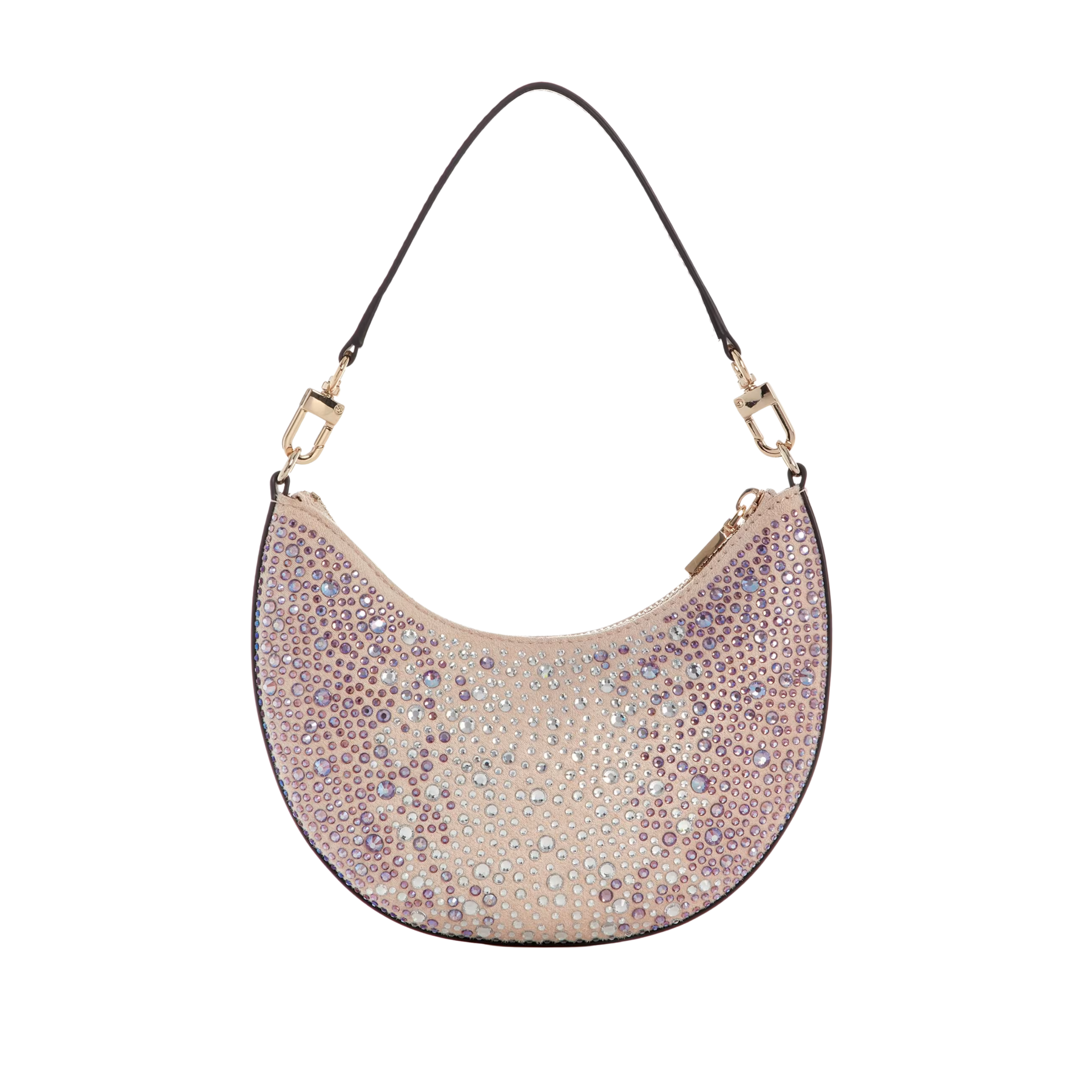 Guess Women Tasmin Rhinestones Hobo Bag - Light Rose