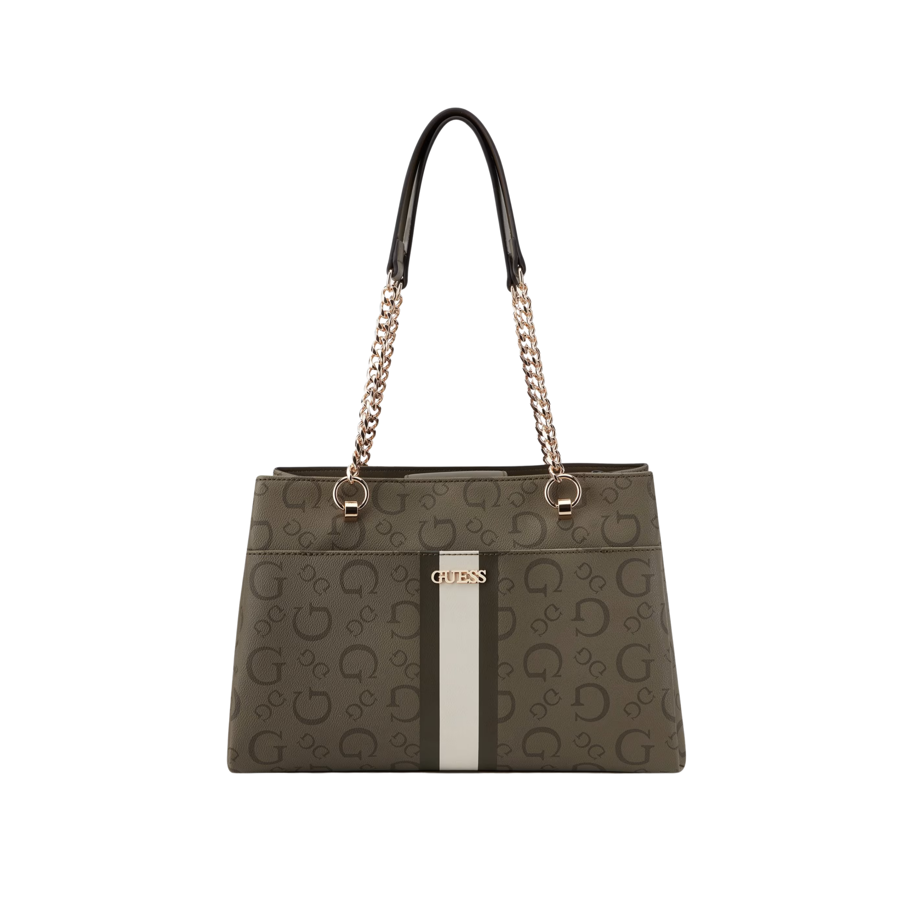 Guess Women Brecken Logo Satchel - Green