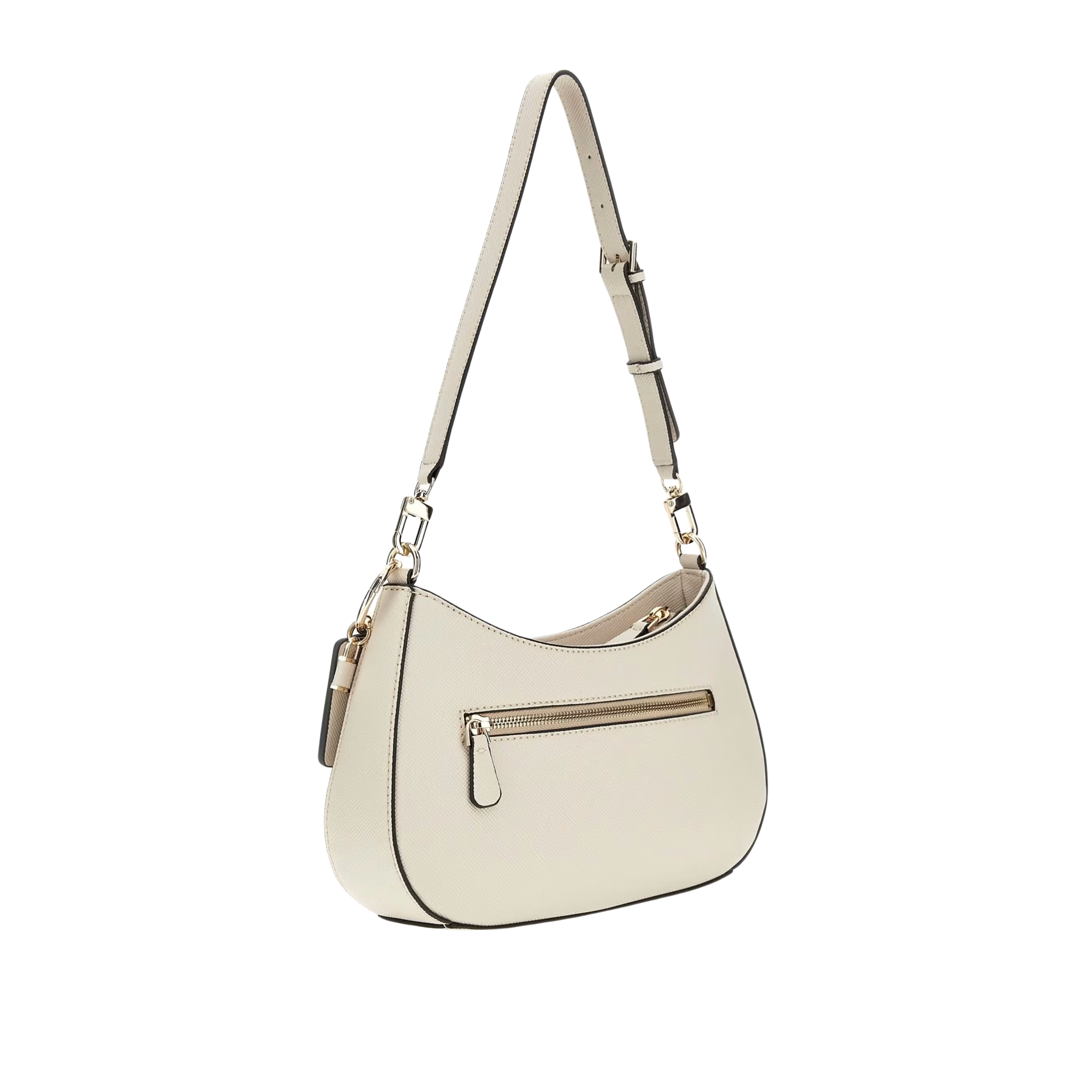 Guess Women Noelle Saffiano Shoulder Bag - Bone