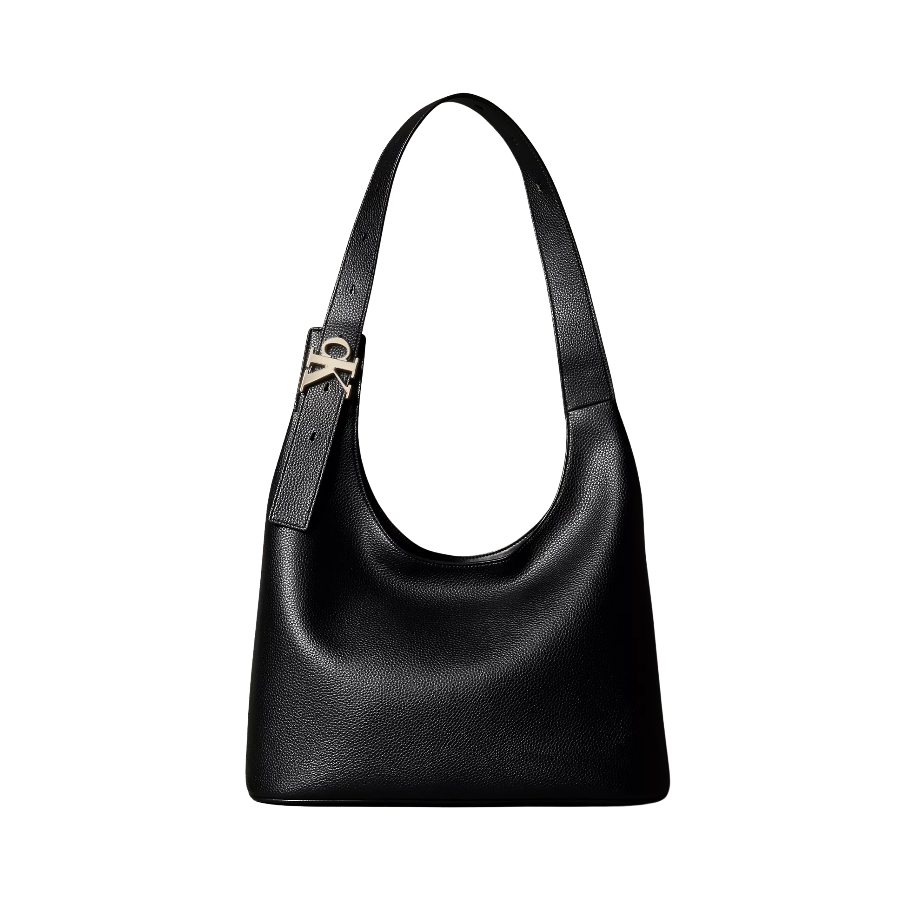 Calvin Klein Women Archive Hardware Buckle Shoulder Bag - Black