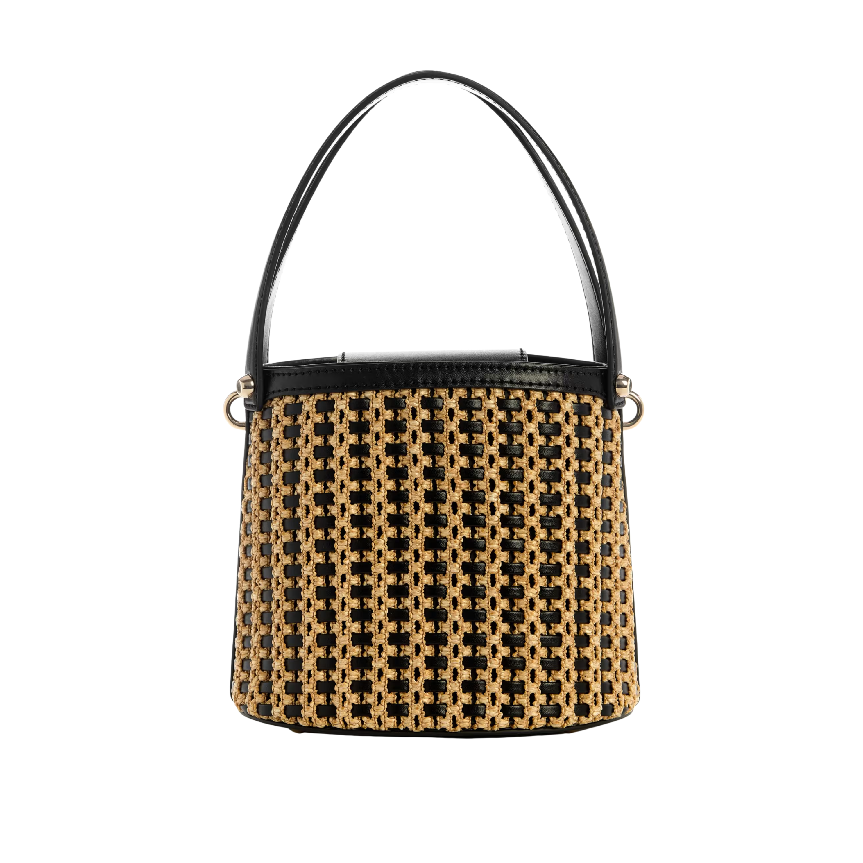 Guess Women Atalia Raffia Crossbody Bucket Bag - Night Blue