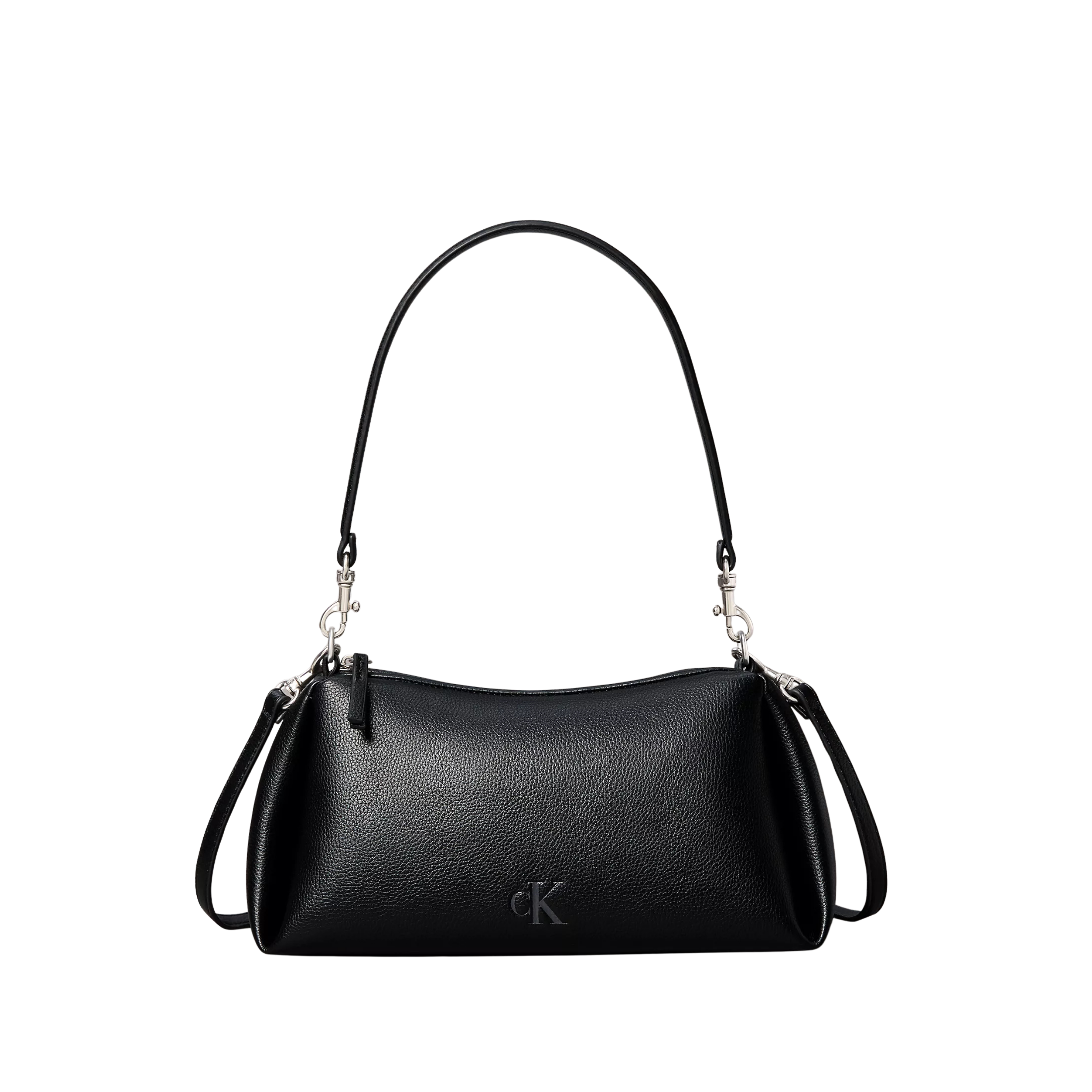 Calvin Klein Women Pebble Pleat Small Shoulder Bag - Black
