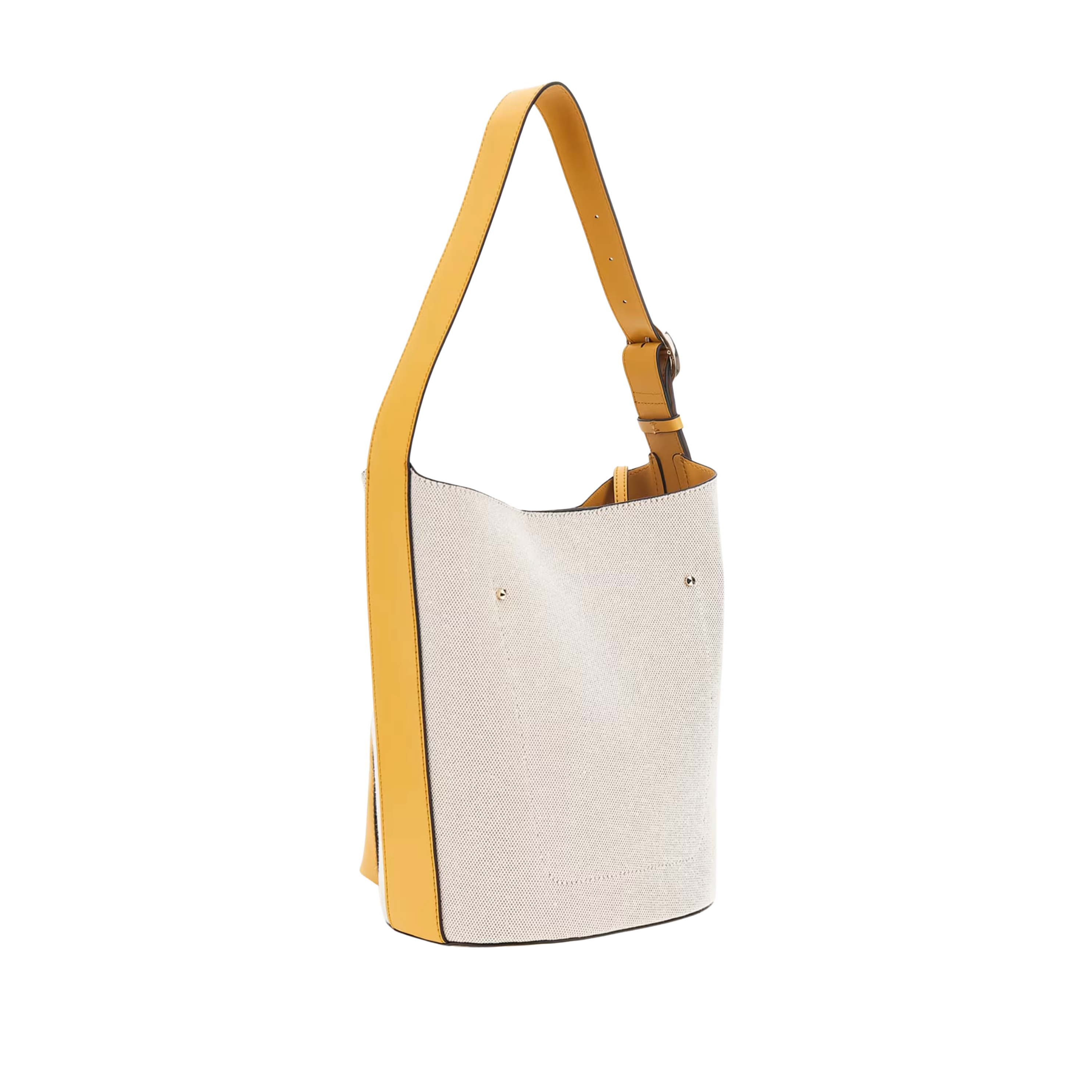 Guess Women Nicolette Canvas Large Bucket Bag - Natural Marigold