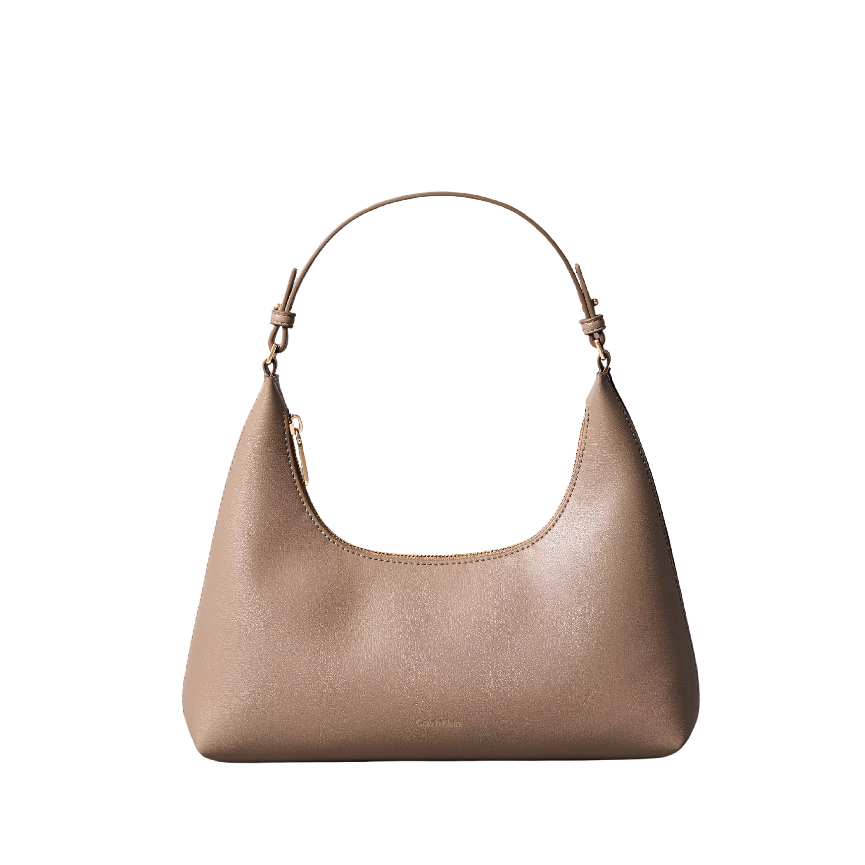 Calvin Klein Women Foil Logo Shoulder Bag - Desert Taupe