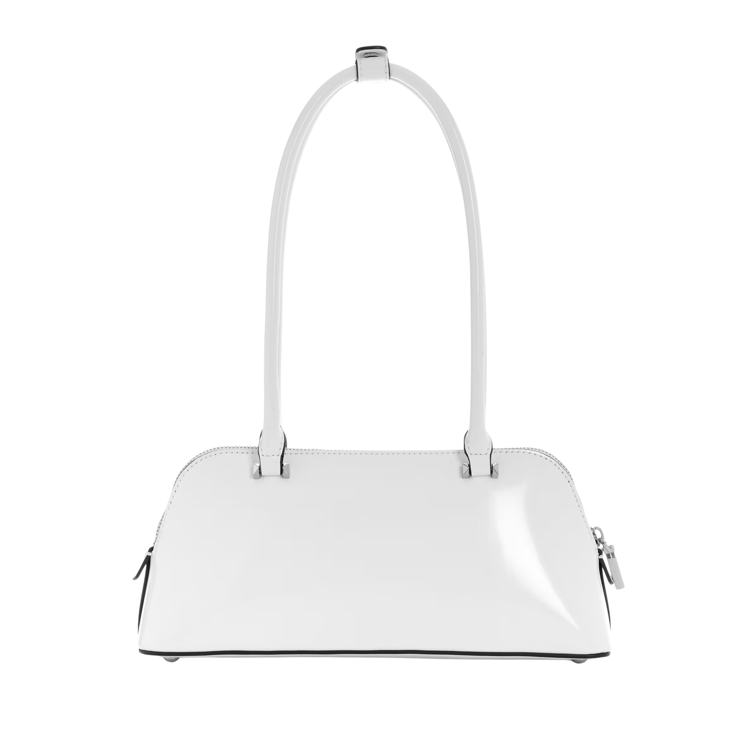 Guess Women Arnela Pleather Shoulder Satchel - White Multi