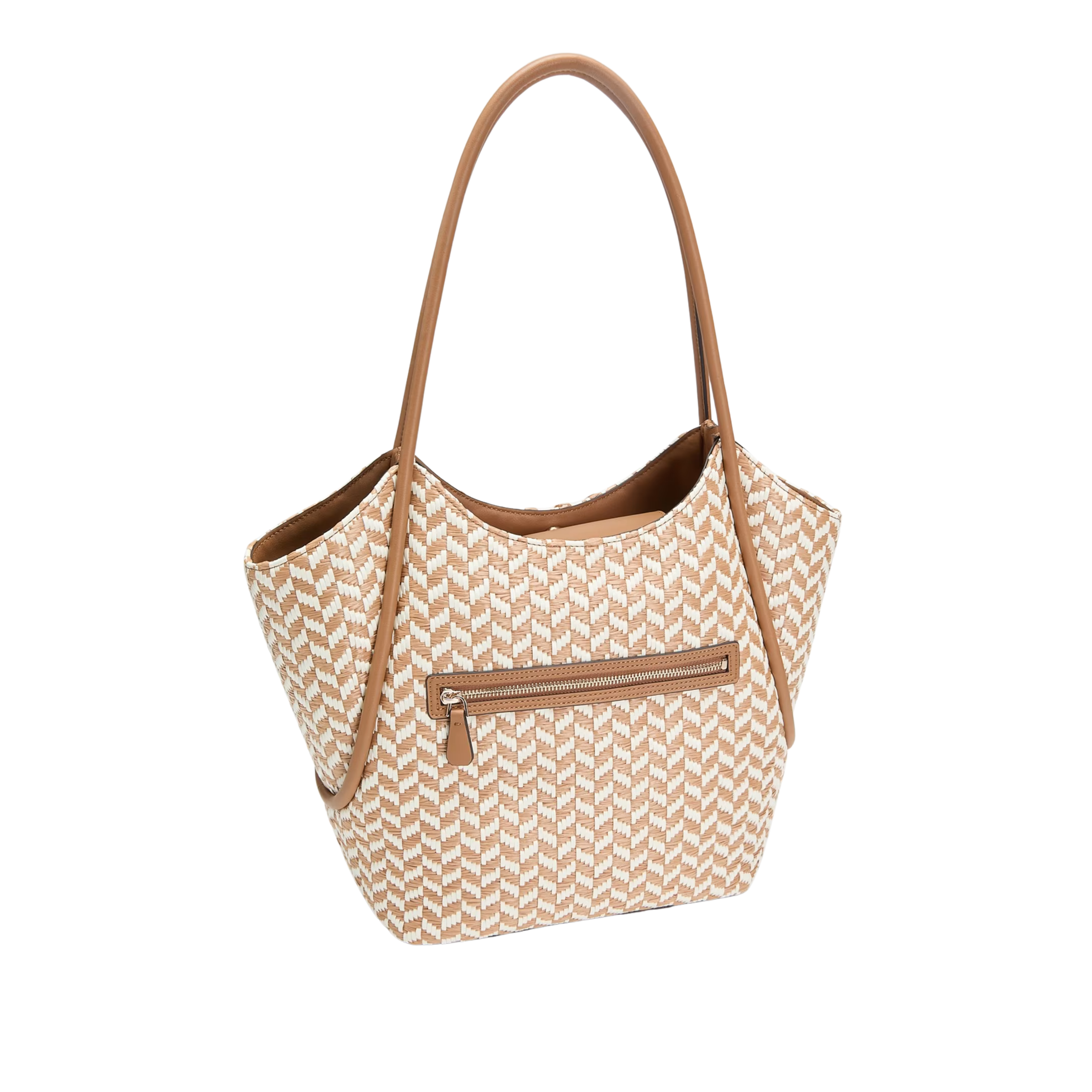 Guess Women Tessi Shopper - Camel Multi