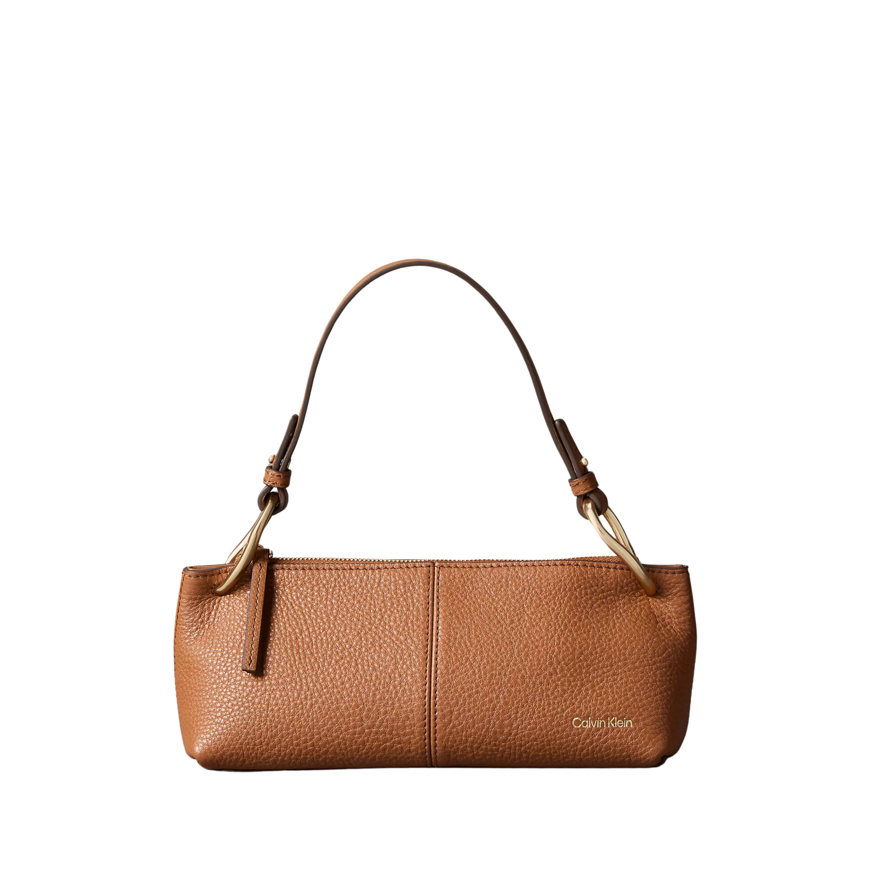 Calvin Klein Women Slouchy Leather Small Convertible Bag - Argan Oil
