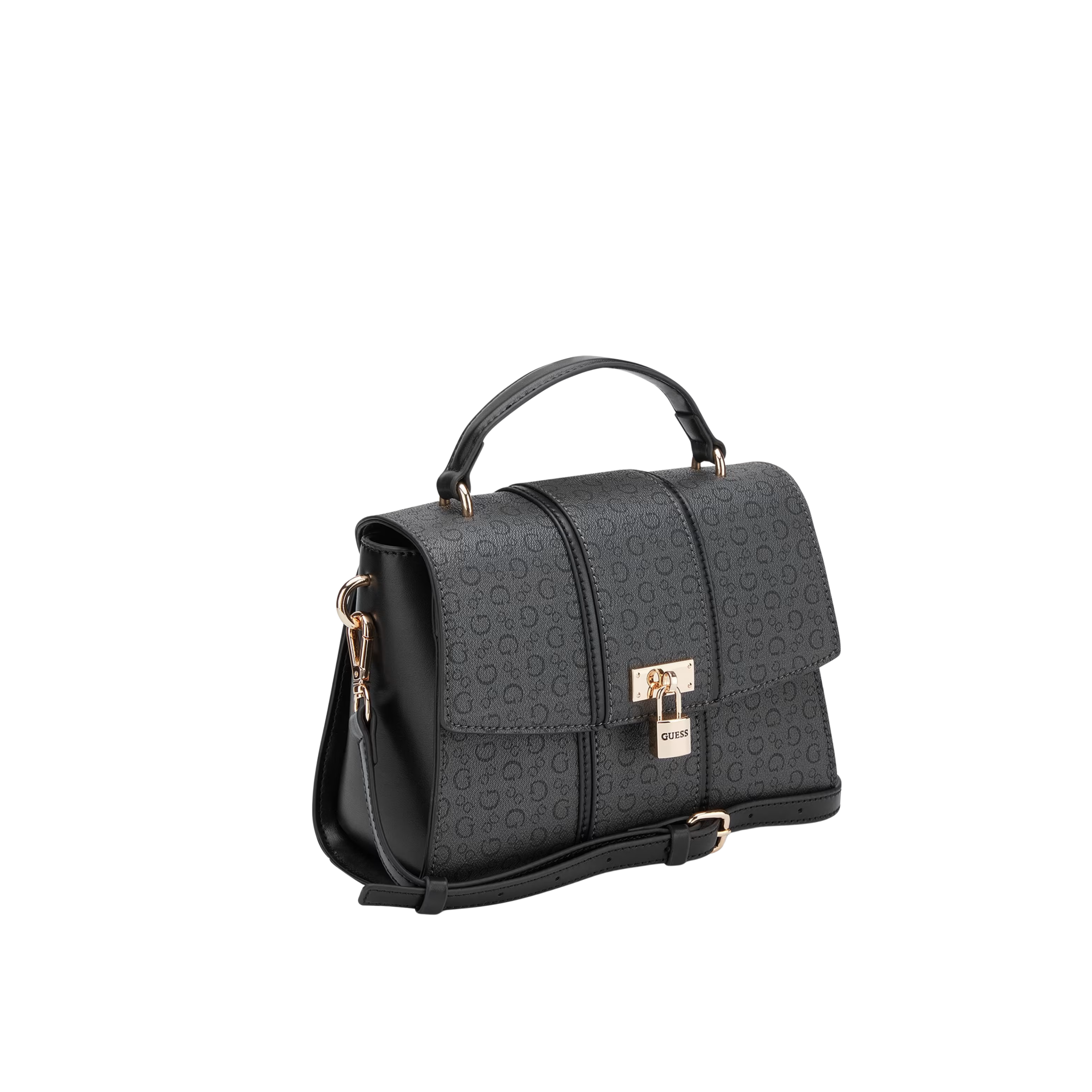 Guess Women Emberly Top Handle Crossbody - Black